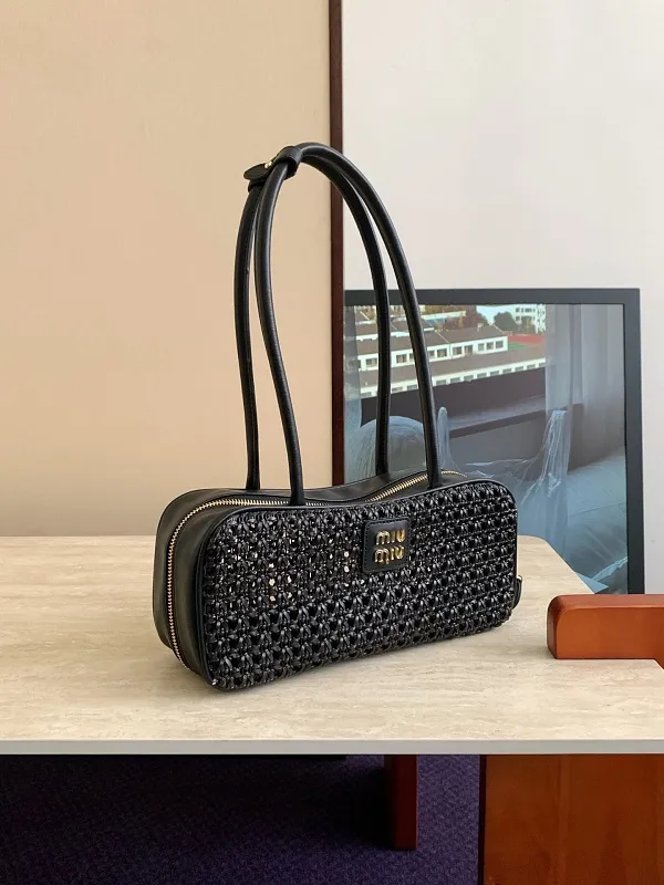 All Categories Official Website "Brand Women's Bags" Women's Bags 💙 miumiu 2026 official website miumiu hollow bowling armpit bag