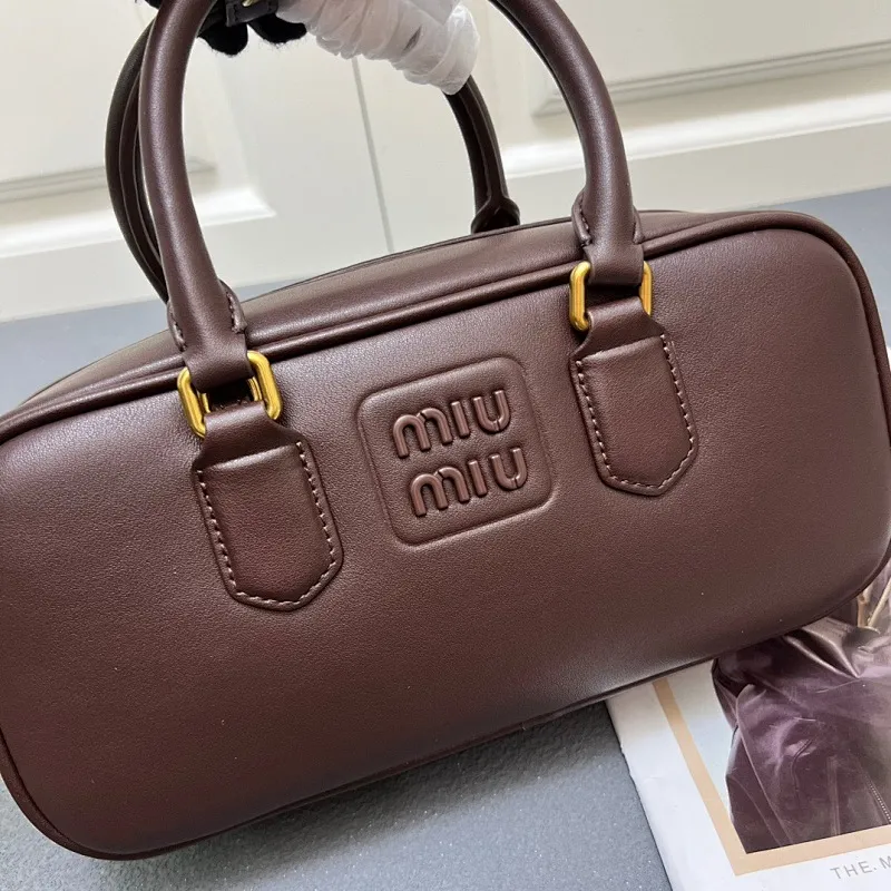 All Categories Official Website "Brand Women's Bags" Women's Bags 💙 miumiu 2025 new MIUMIU bowling bag