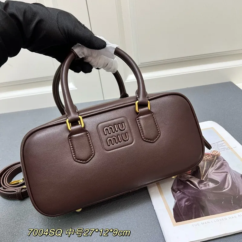 All Categories Official Website "Brand Women's Bags" Women's Bags 💙 miumiu 2025 new MIUMIU bowling bag