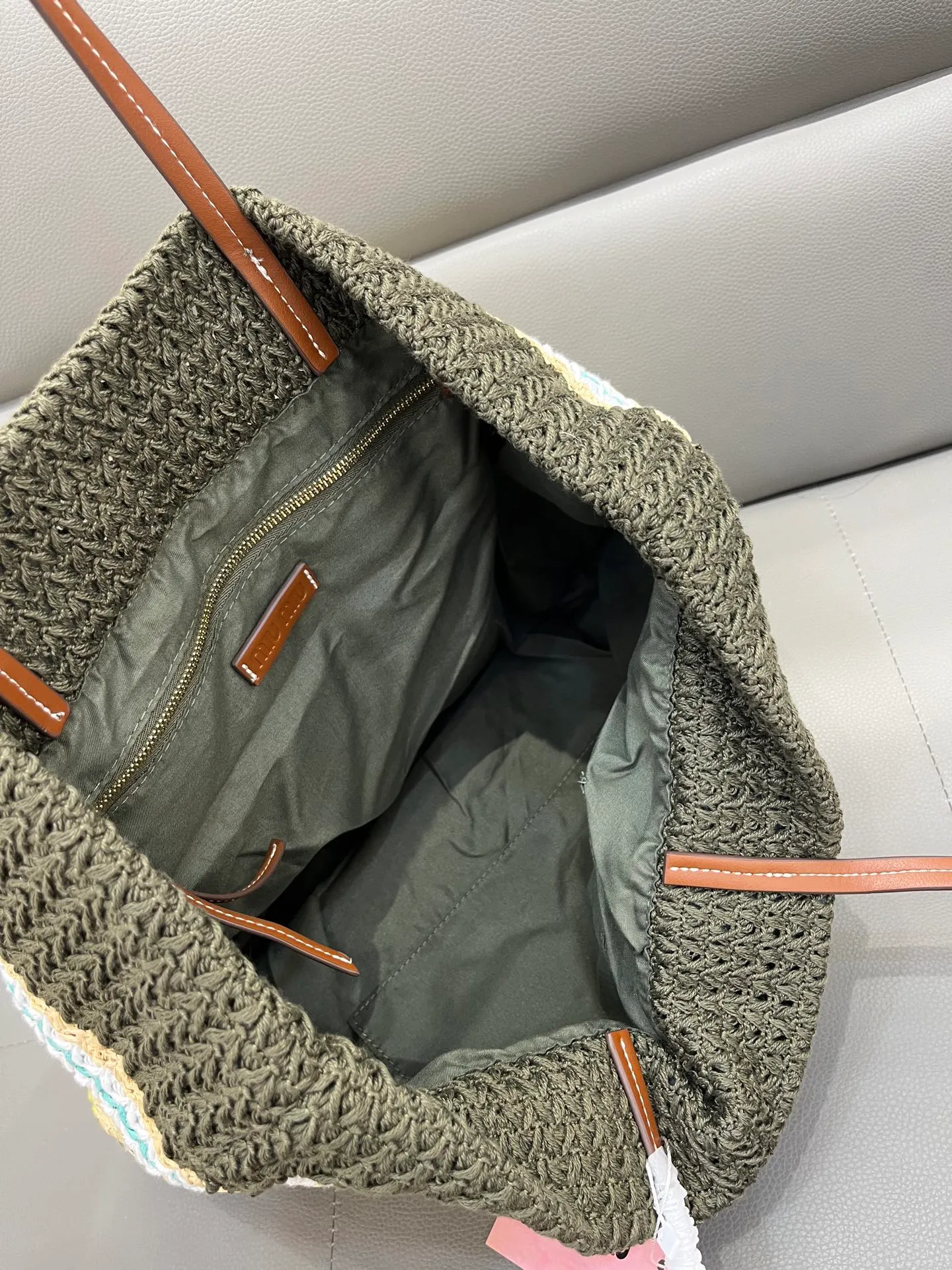 All Categories Official Website "Brand Women's Bags" Women's Bags 💙 miumiu 2026 official website miumiu straw woven tote bag