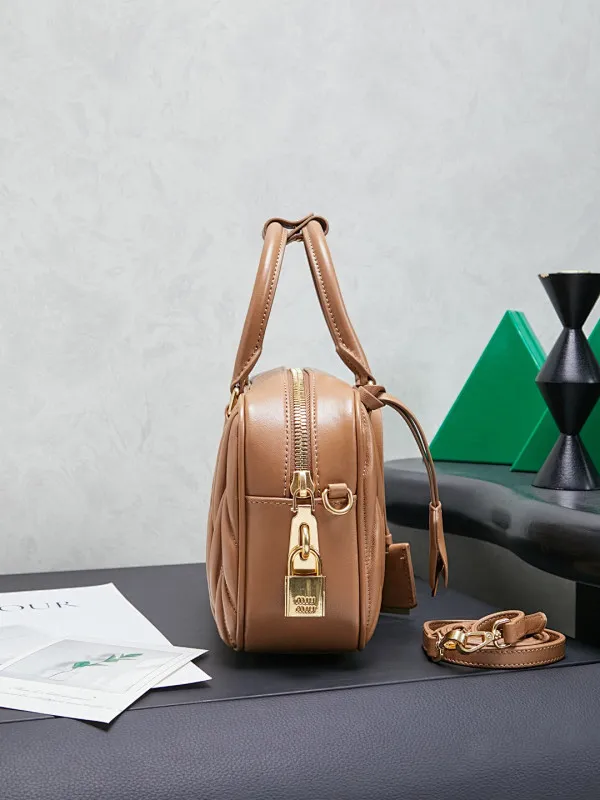 All Categories Official Website "Brand Women's Bags" Women's Bags 💙 miumiu 2026 New MiuMiu Bowling Handbags