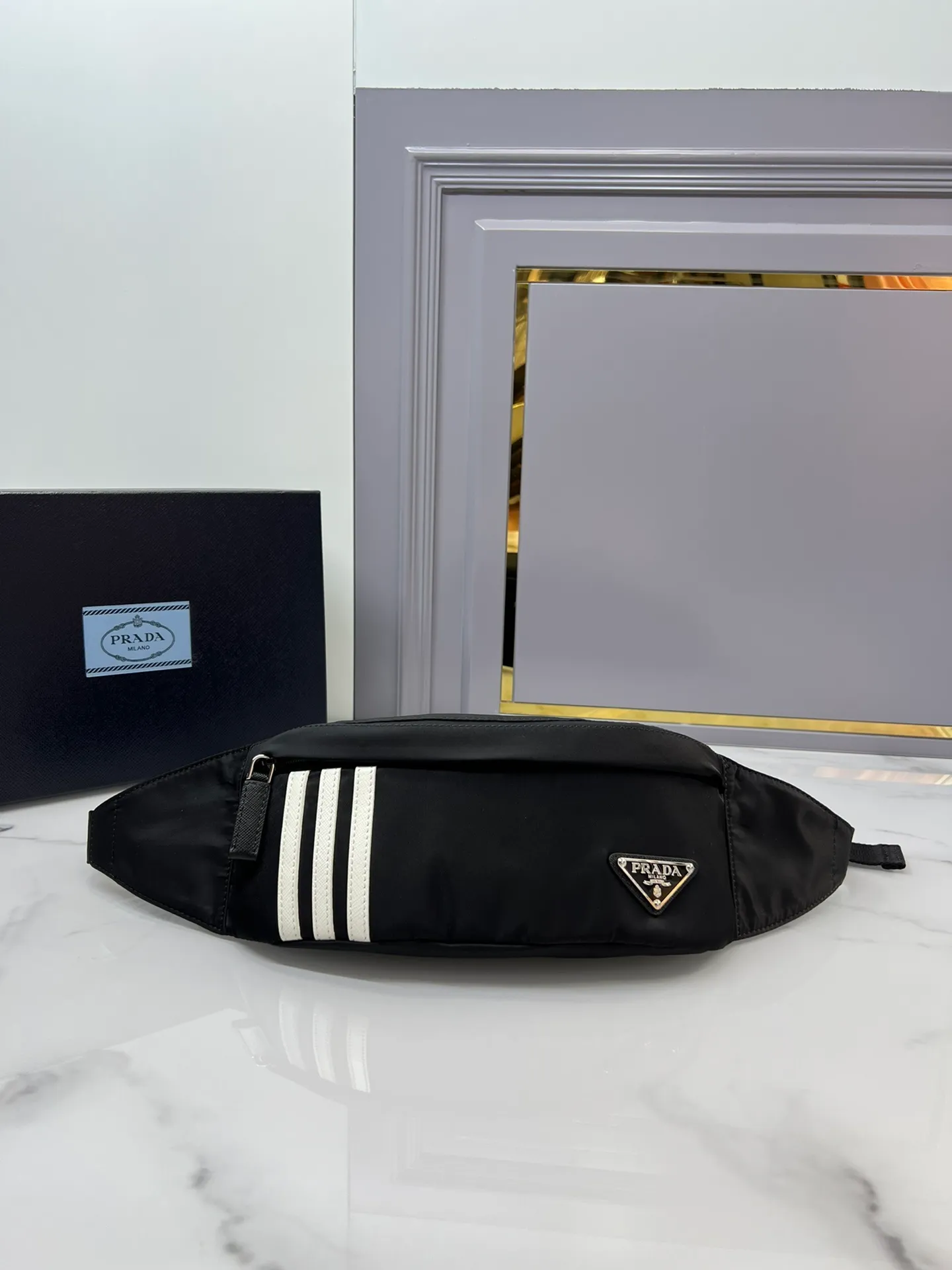 All Categories 💚 Top Version Men’s Bags 💚 PRADA 2023 Official Latest Version PRADA Belt Bag