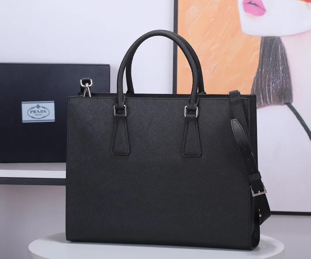 All categories 💚 Top version men’s bag 💚 PRADA 2023 official latest version PRADA briefcase