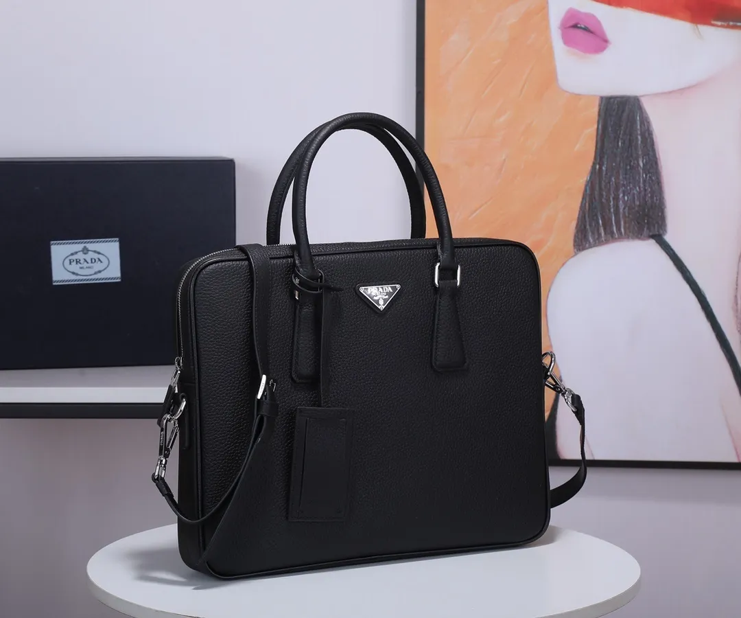 All categories 💚 Top version men’s bag 💚 PRADA 2023 official latest version PRADA briefcase