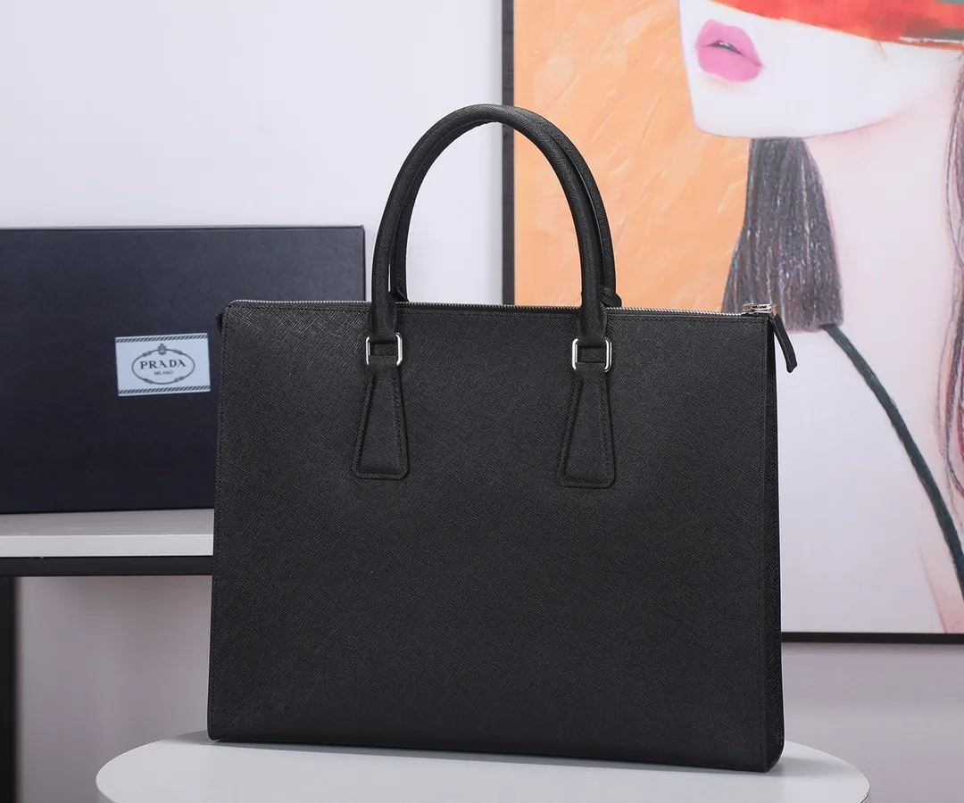 All categories 💚 Top version men’s bag 💚 PRADA 2023 official latest version PRADA briefcase