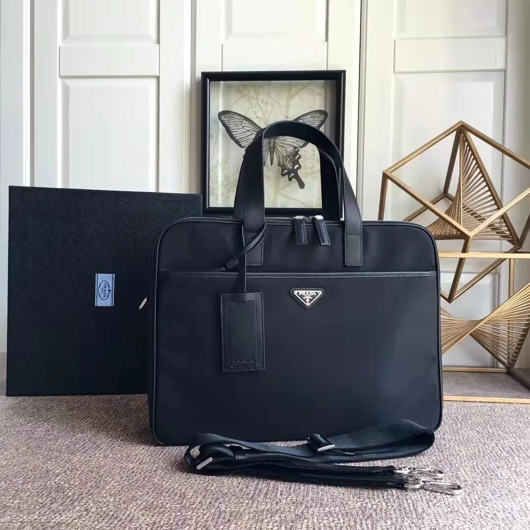 All categories 💚 Top version men’s bag 💚 PRADA 2023 official latest version PRADA briefcase
