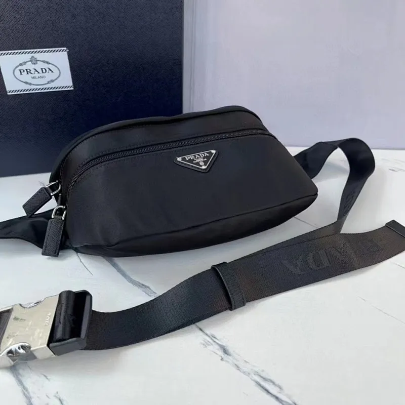 All Categories 💚 Top Version Men’s Bags 💚 PRADA 2023 Official Latest Version PRADA Belt Bag