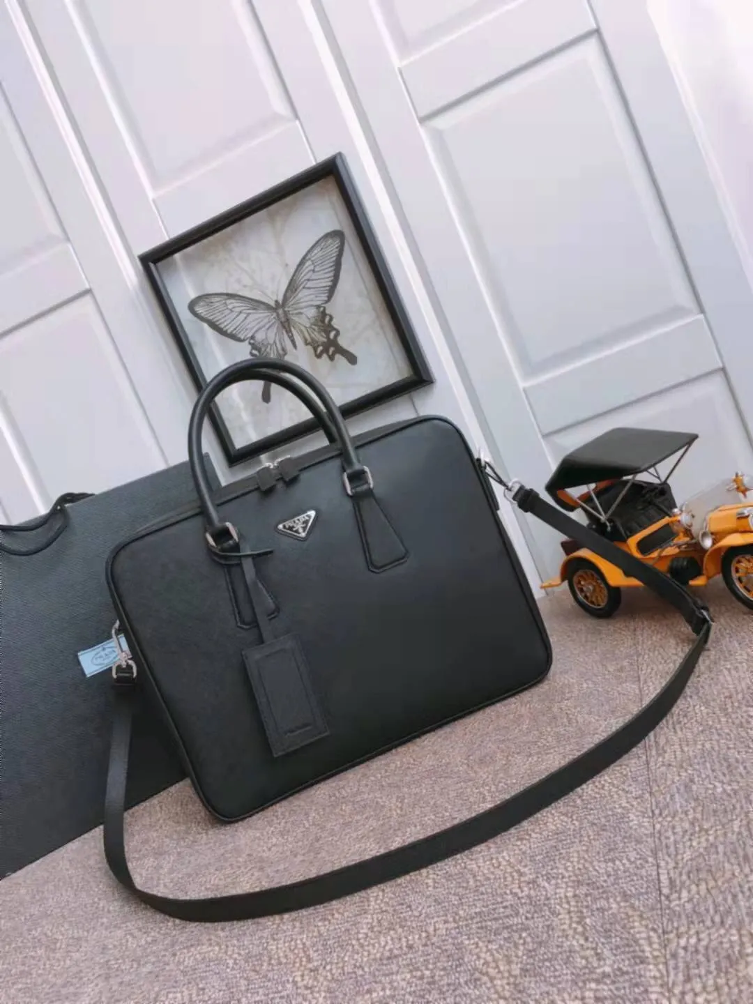 All categories 💚 Top version men’s bag 💚 PRADA 2023 official latest version PRADA briefcase