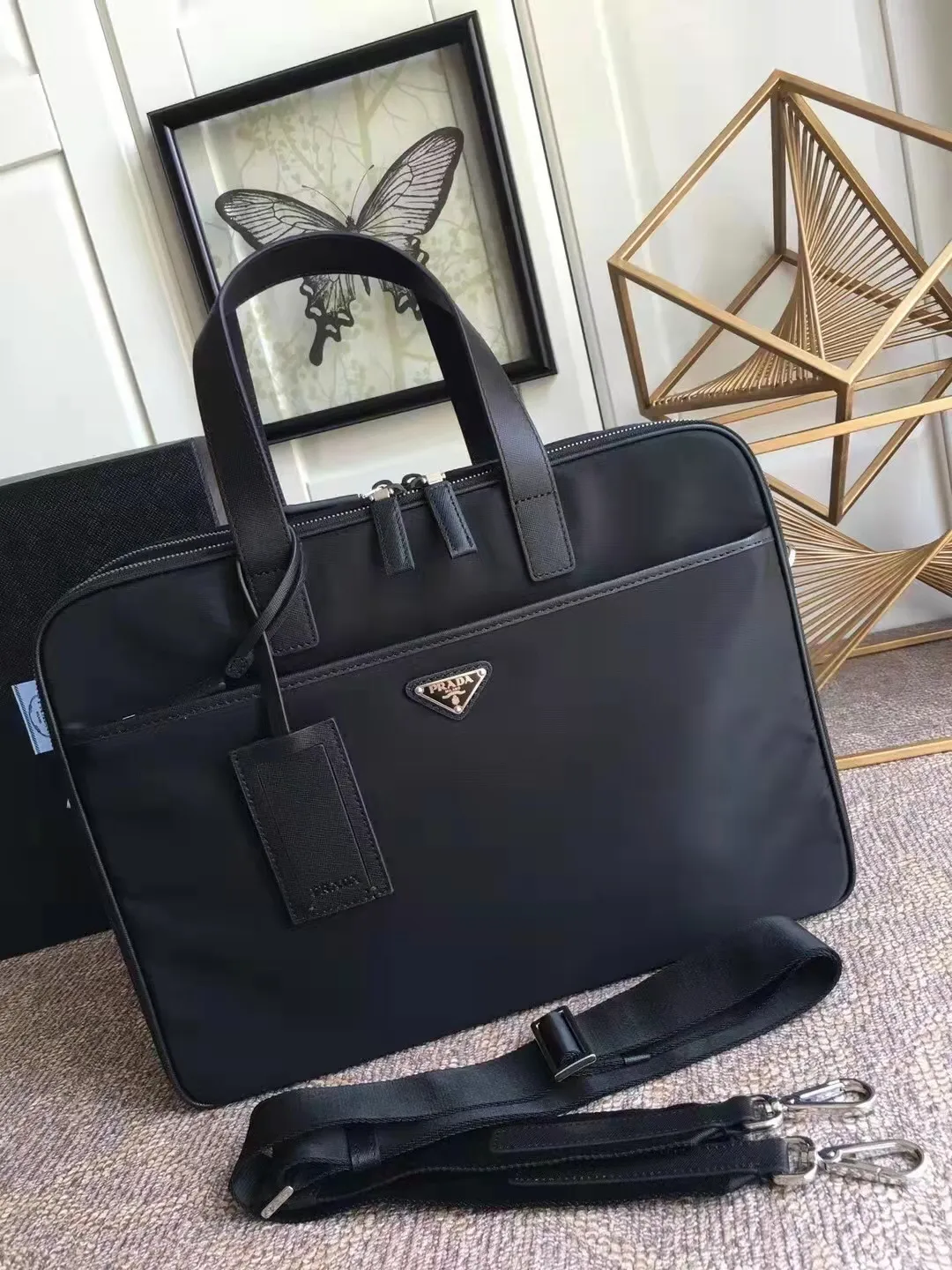 All Categories 💚 Top Version Men’s Bags 💚 PRADA 2023 New Prada Briefcase