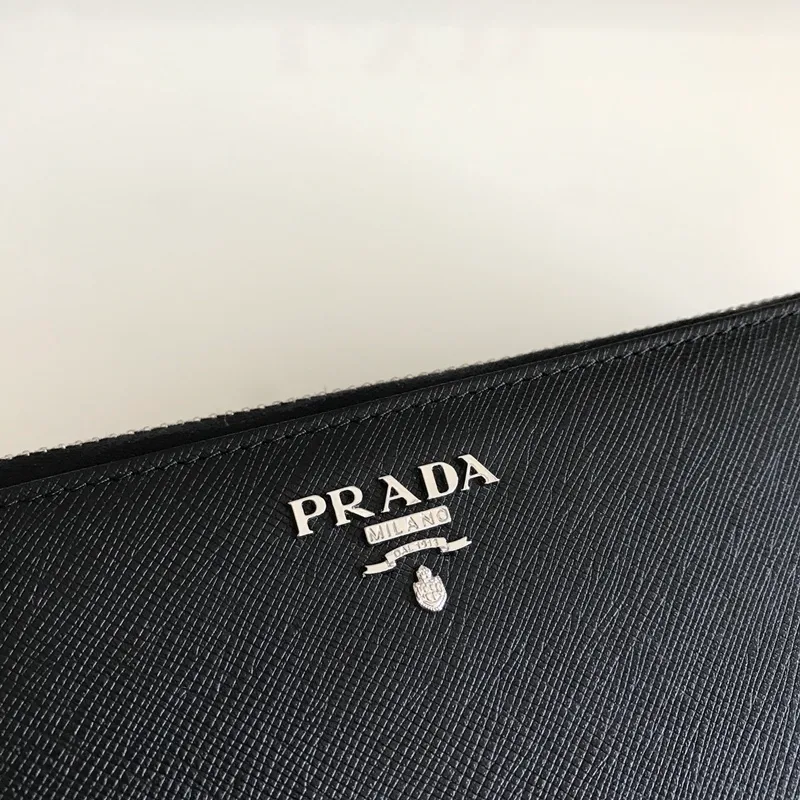 💰560, P Home➡️Cross-grain leather wallet, black, model 1ML506, unisex model, single quality, imported cross-grain cowhide, size 20×10.3cm, 175 steel stamp
