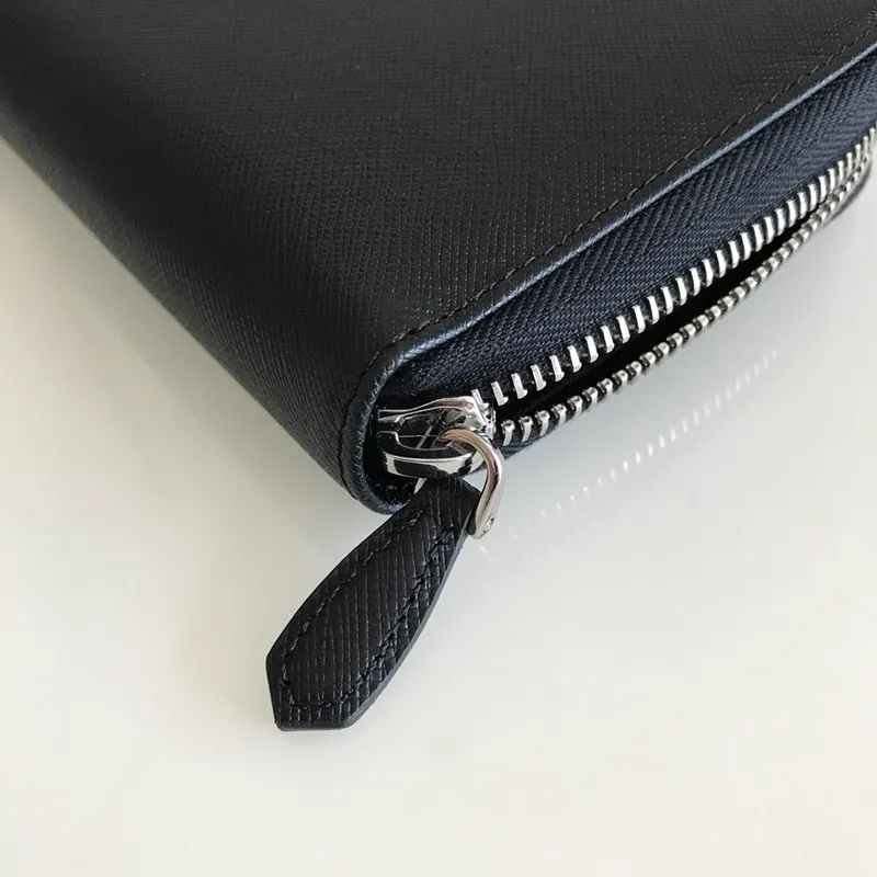 💰560, P Home➡️Cross-grain leather wallet, black, model 1ML506, unisex model, single quality, imported cross-grain cowhide, size 20×10.3cm, 175 steel stamp