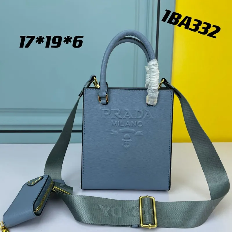 All categories Official website "Brand Women's Bags" Women's Bags 💙 PRADA 2022 official new Prada cowhide tote bag wholesale 58002000 High quality Size: 17-19-6CM