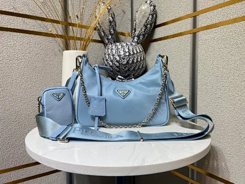 All Categories Official Website "Brand Women's Bags" Women's Bags 💙 PRADA 2023 New Prada Underarm Bag Wholesale