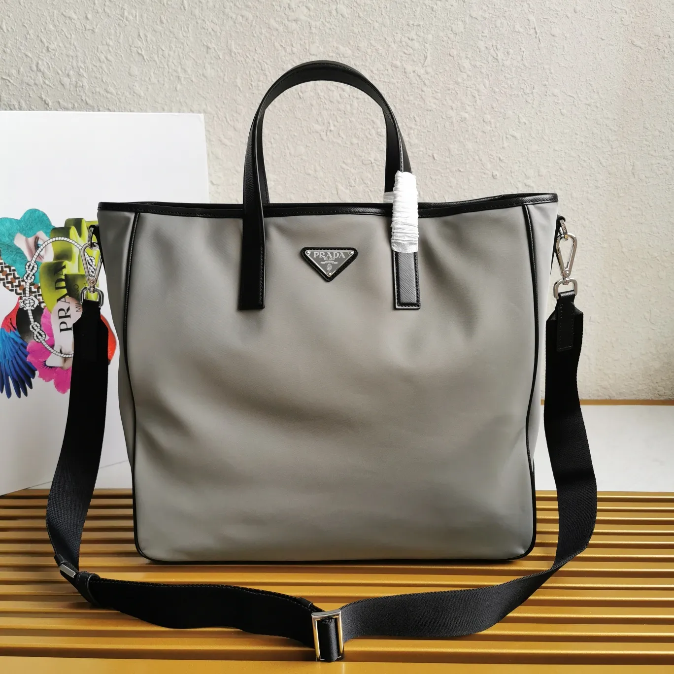 All categories Official website "Brand Women's Bags" Women's Bags 💙 PRADA 2022 Official New Prada Shopping Bag Wholesale 58002800 Original Order Quality Size: 36-34-10CM