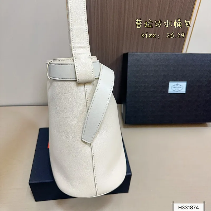 All Categories Official Website "Brand Women's Bags" Women's Bags 💙 PRADA 2025 New Prada Bucket Bag