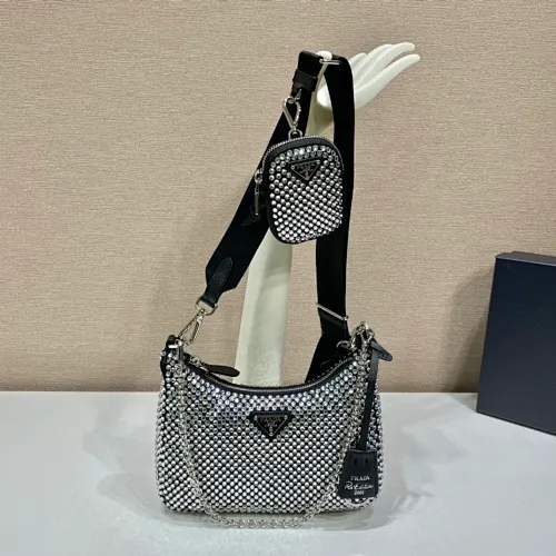 All categories Official website "Brand Women's Bags" Women's Bags 💙 PRADA 2022 official new Prada crossbody bag wholesale Original order quality 58004100 Size: 22-16-6Cm