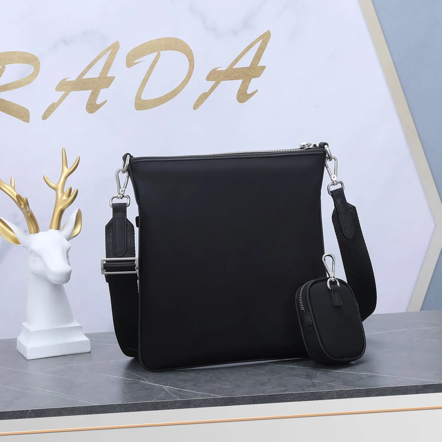 All categories Official website "Brand Women's Bags" Women's Bags 💙 PRADA 2022 official new Prada crossbody bag wholesale 58002300 Original order quality Size: 26-28-1CM