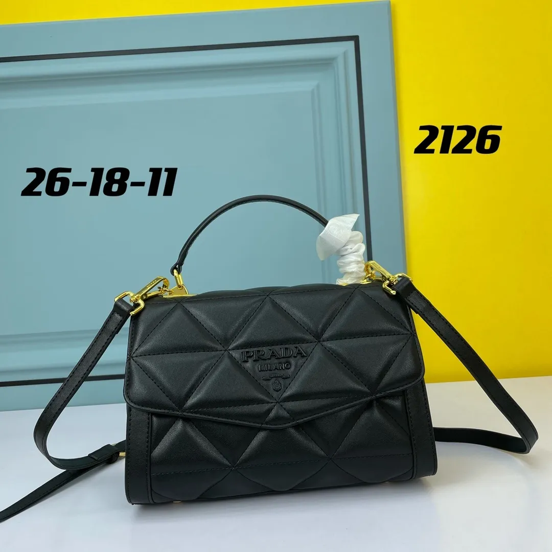 All categories Official website "Brand Women's Bags" Women's Bags 💙 PRADA replica PRADA, fine imitation PRADA bags, PRADA shoulder bags, 2023 official latest version PRADA cowhide crossbody bag, bag factory, original material, size: 26-18-11CM