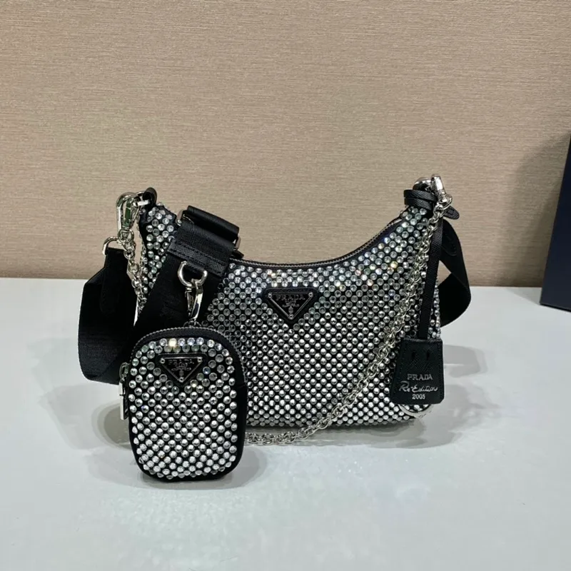 All categories Official website "Brand Women's Bags" Women's Bags 💙 PRADA 2022 official new Prada crossbody bag wholesale 58003900 Original order quality Size: 22-16-6CM