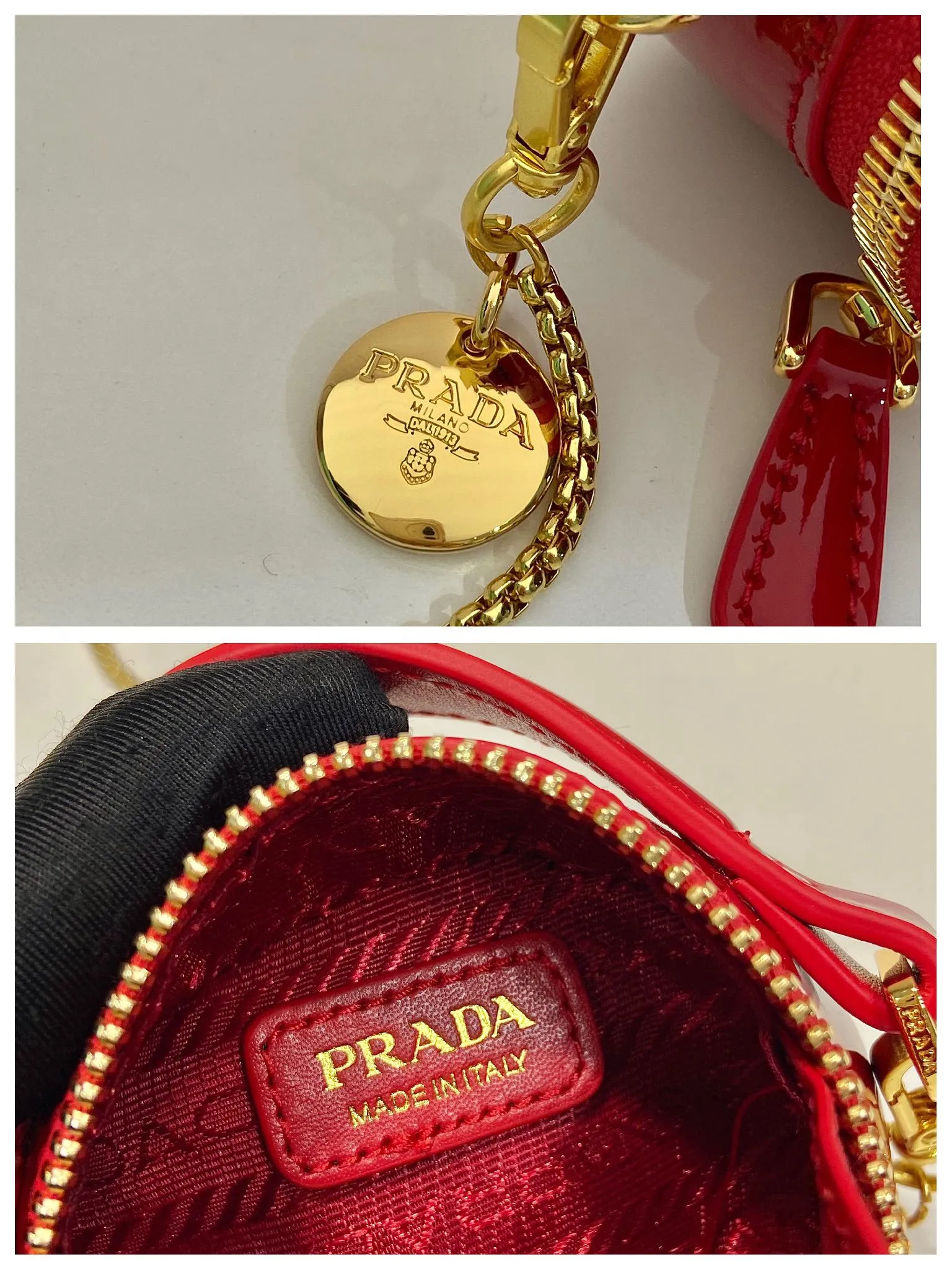 💰960🎉Patent leather round bag🎉1NR023🎉🎉 This round mini bag shows a modern and exquisite silhouette. It is made of glossy cowhide, decorated with sparkling metal hardware, and matched with an elegant detachable chain shoulder strap. It is so cute😍The upper body effect is very eye-catching, cute and cool, don’t you be tempted😗😗, beauties, hurry up and get it, it’s so beautiful and cute😋😋 Length 8x height 8x base 3.5cm🎉🎉🎉👏👏👏