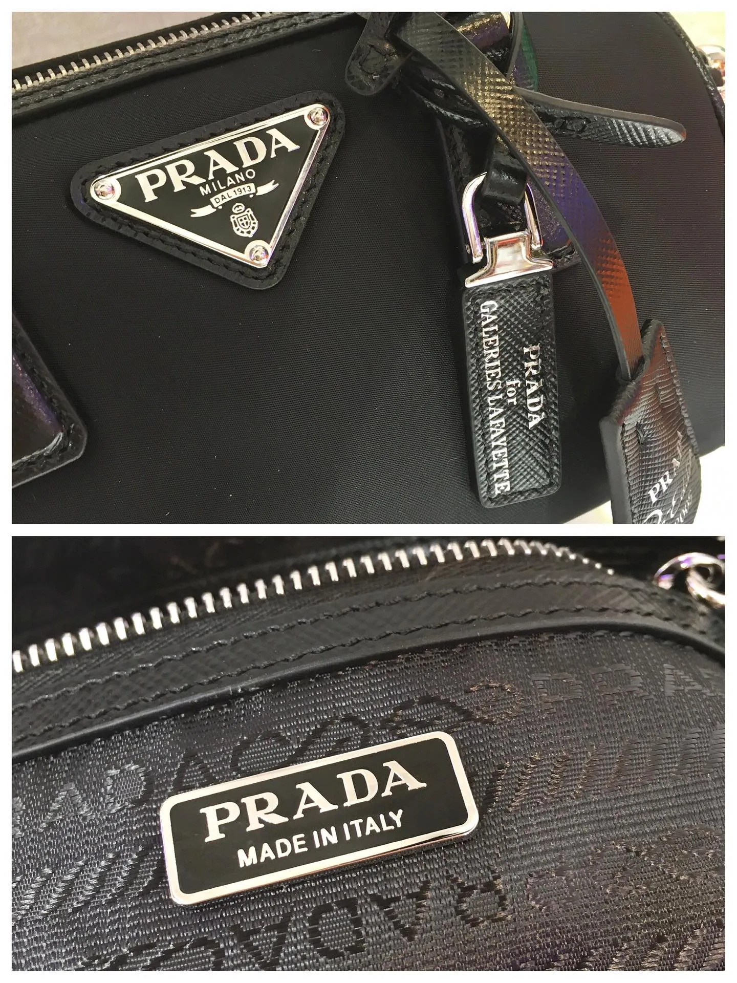 💰1120🎉Boston🎉1BA846👏👏Boston three-in-one😘😘 This Prada hyper Leaves Persian three-in-one pillow bag😘😘 Made of imported high-gloss cross-grain cowhide/nylon fabric, another popular style is born🙊🙊This is a limited edition jointly produced by P family and Galeries Lafayette👍Don’t miss it if you like three-in-one babies😘Plenty of space, the shoulder straps are adjustable and small bags can be hung, and the small bags can be hung on pants and other bags for decoration👏Babies, hurry up and get it😘😘 Size: length 20X height 15X bottom 11cm