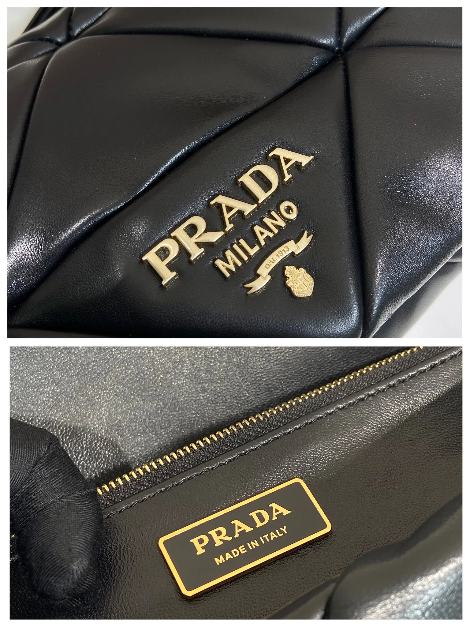 💰1800🎉New style🎉1BD328🎉🎉 This System nappa leather shoulder bag is decorated with a triangular pattern created with gorgeous stitching, highlighting the brand's craftsmanship. The flip cover design, chain handle evokes the association of jewelry/and is detachable. The metal lettering logo on the front is outlined with the iconic triangular stitching, and the brand style is immediately visible. Can be carried by hand/shoulder strap/cross-body, highly functional👍 If you like babies, hurry up and get it🎉🎉 Length 24x Height 15x Bottom 7.5cm🎉🎉🎉👏👏👏
