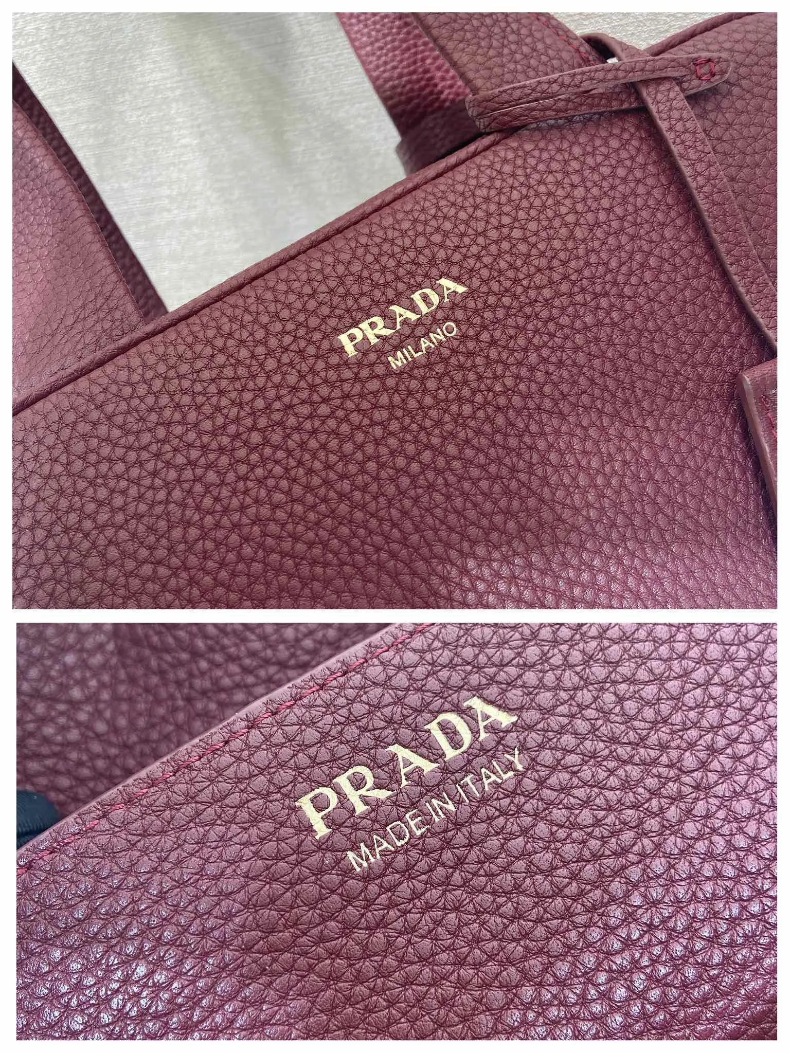 💰1840🎉New arrival 1BB148🎉🎉 Reinterpreted with a soft silhouette, this top handle bag in natural grain leather can be carried by hand or worn with a detachable shoulder strap and comes with 2 detachable hang tags. Metal hardware. It has an embossed letter logo on the front, a zipper closure, and two pockets, one of which is zippered. It has a large capacity and is a popular item that will never go out of style. Hurry up and get it🎉 Length 33x Height 22x Bottom 14cm🎉🎉🎉💰💰💰
