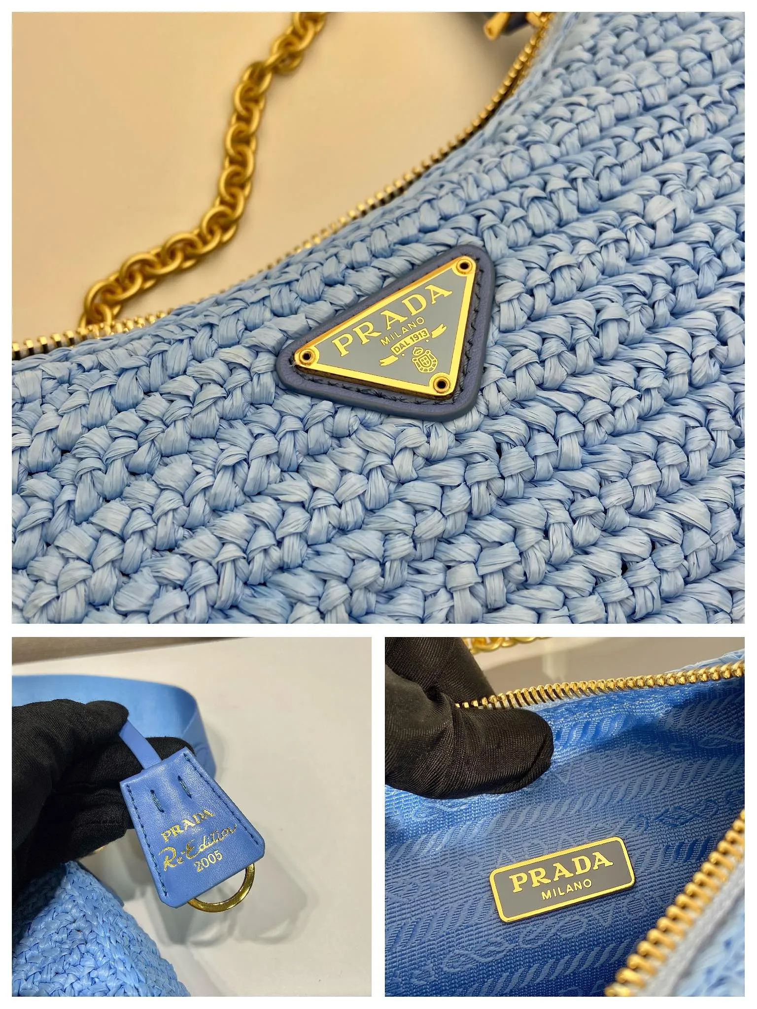 💰1560🎉Straw three-in-one🎉1BH204🎉🎉New color This pure hand-knitted three-in-one design is great👏👏three uses in one pack🎉🎉This complicated craftsmanship looks very elegant/fashionable. What I love most is that there is a small pendant (small bag) hanging on the shoulder strap. The upper body effect is very good and the return rate is 100%😘A must-have for summer🎉Hurry up and get it🎉🎉 Length 23x Height 16x Bottom 7cm