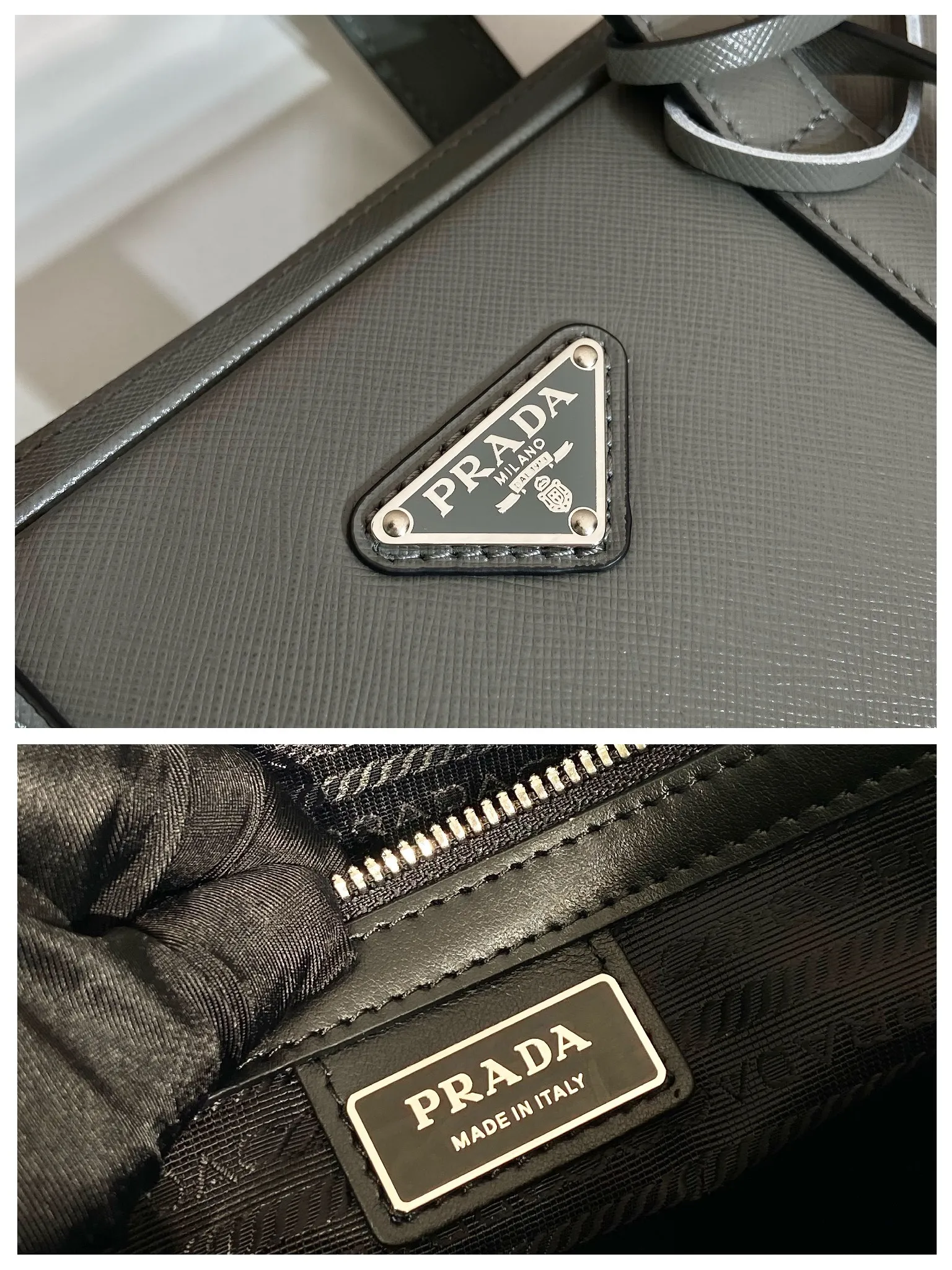 💰1840🎉New briefcase🎉2VE368🎉 Made of imported Saffiano cross-grain cowhide, detachable and adjustable nylon shoulder strap design, looks more fashionable, metal accessories and titanium zipper Functional interior compartments: two pockets, one of which is zippered; two leather sliding pockets on the body, this briefcase is designed to be very practical👍👍Men, hurry up and get it💪💪 Length 36 Height 28 Base 4cm