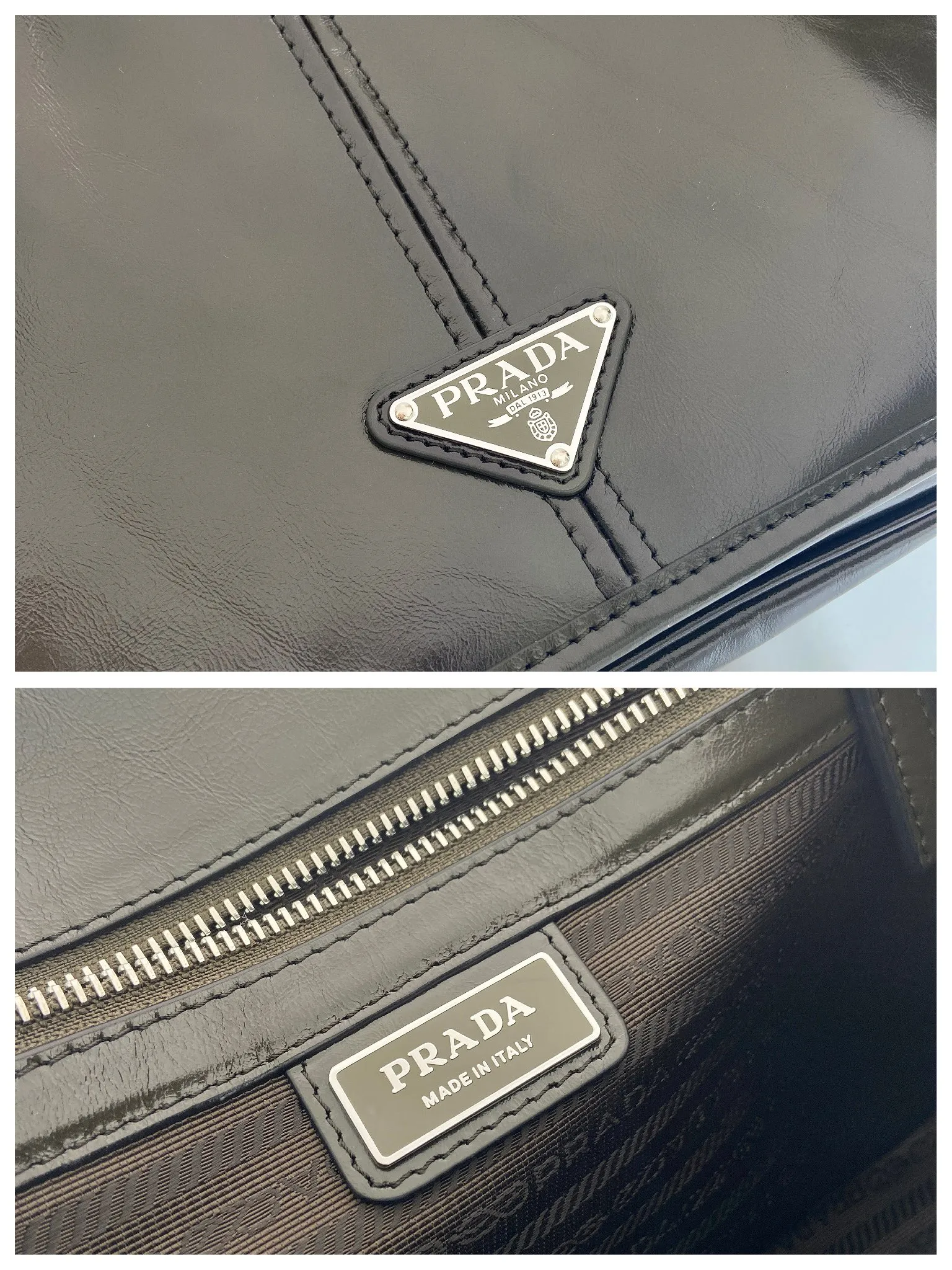 💰1700🎉New oil wax bag🎉2VD073 messenger bag🎉🎉 This shoulder bag is carefully made of soft and aged shiny oil wax leather. It has a unique streamlined silhouette and is decorated with a unique triangle logo. It is fashionable and versatile. Flip cover design, adjustable leather shoulder strap, another popular style that will never go out of style, handsome guys, hurry up and get it🎉🎉 Length 30x Height 20x Bottom 11cm🎉🎉🎉👏👏👏