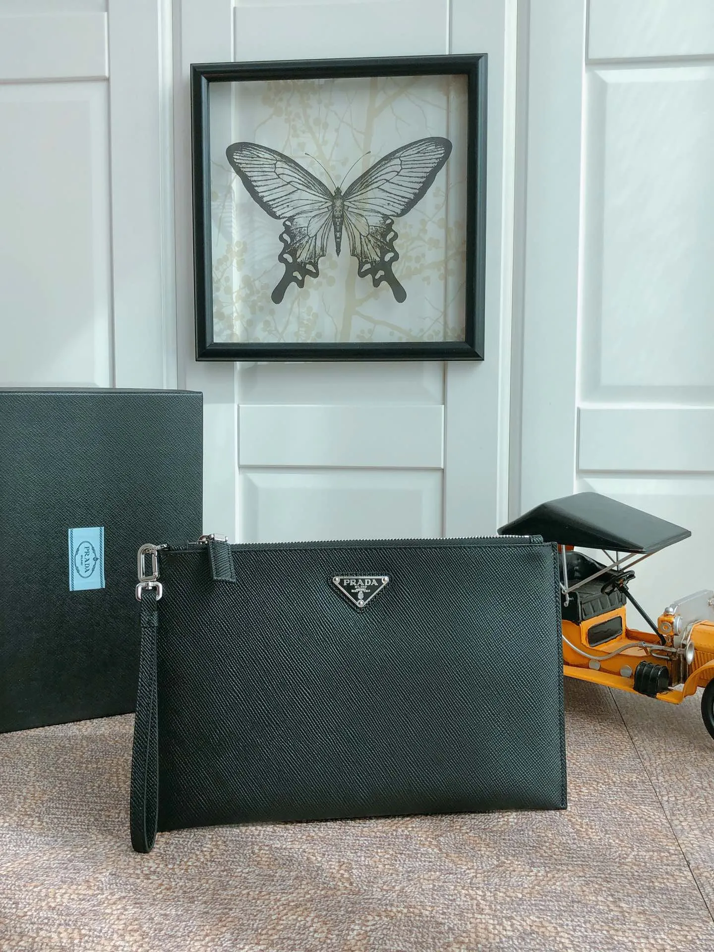 💰920 original order, popular model 2NG005B black has arrived🎉🎉🎉 Made of imported thick cross-grain cowhide + original hardware + imported sheepskin, light and practical, men's favorite [color][color][color], length 28 and height 18