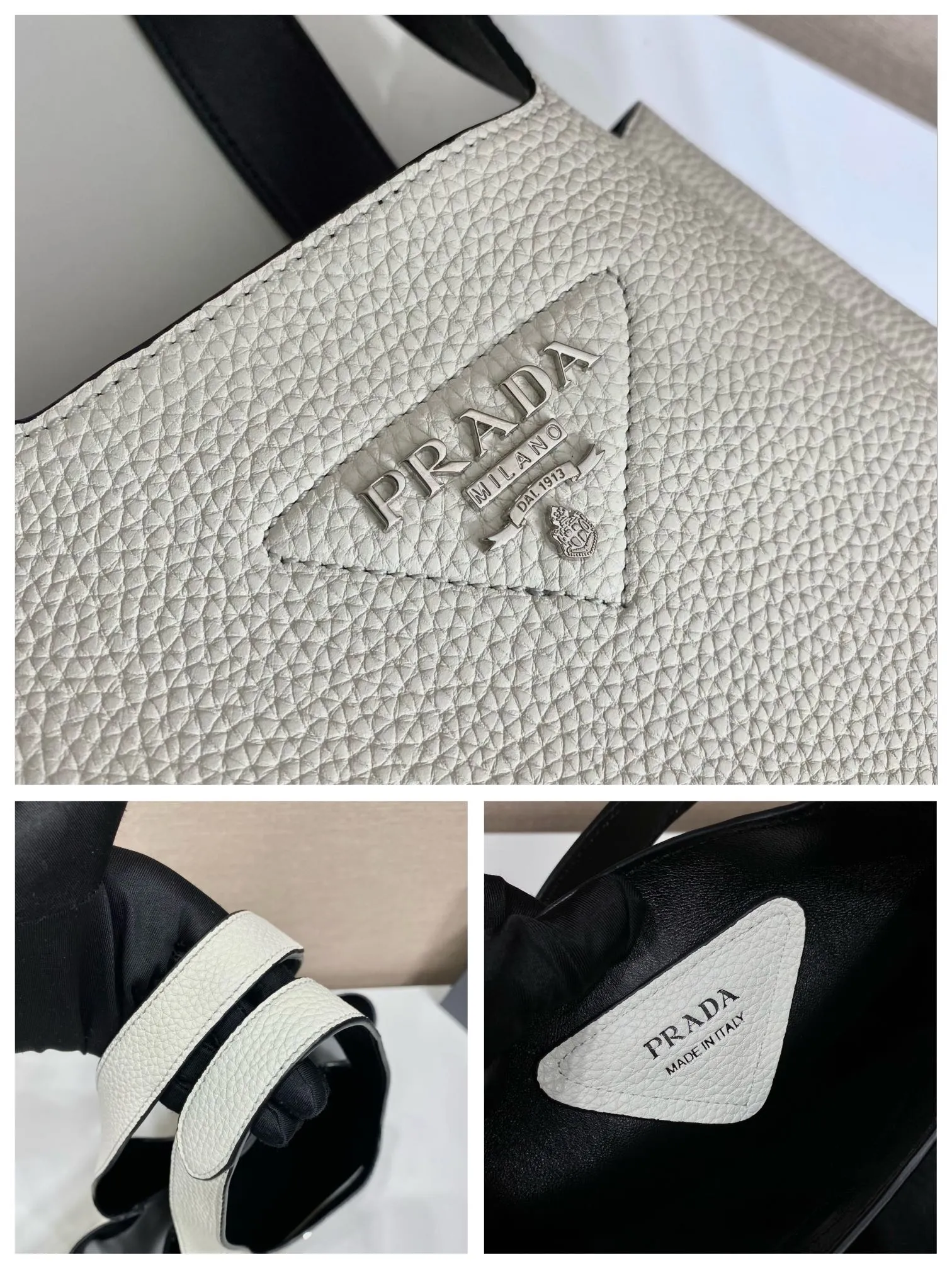 💰1700, vegetable basket🎉🎉 ✨New bucket bag✨1BG335😘Ice gray latest vegetable basket😘😘 The vegetable basket tote underarm bag is made of soft and delicate calfskin, with imported sheepskin interior and top-grade white lace hardware. The overall feel is very soft/lightweight😘😘It has many compartments and can be carried or used as an under-the-bag bag. It can be matched with different clothes. So beautiful😘😘Hurry up and get it🙊 Length 25x height 21.5x bottom 14cm👏👏👏💰💰💰