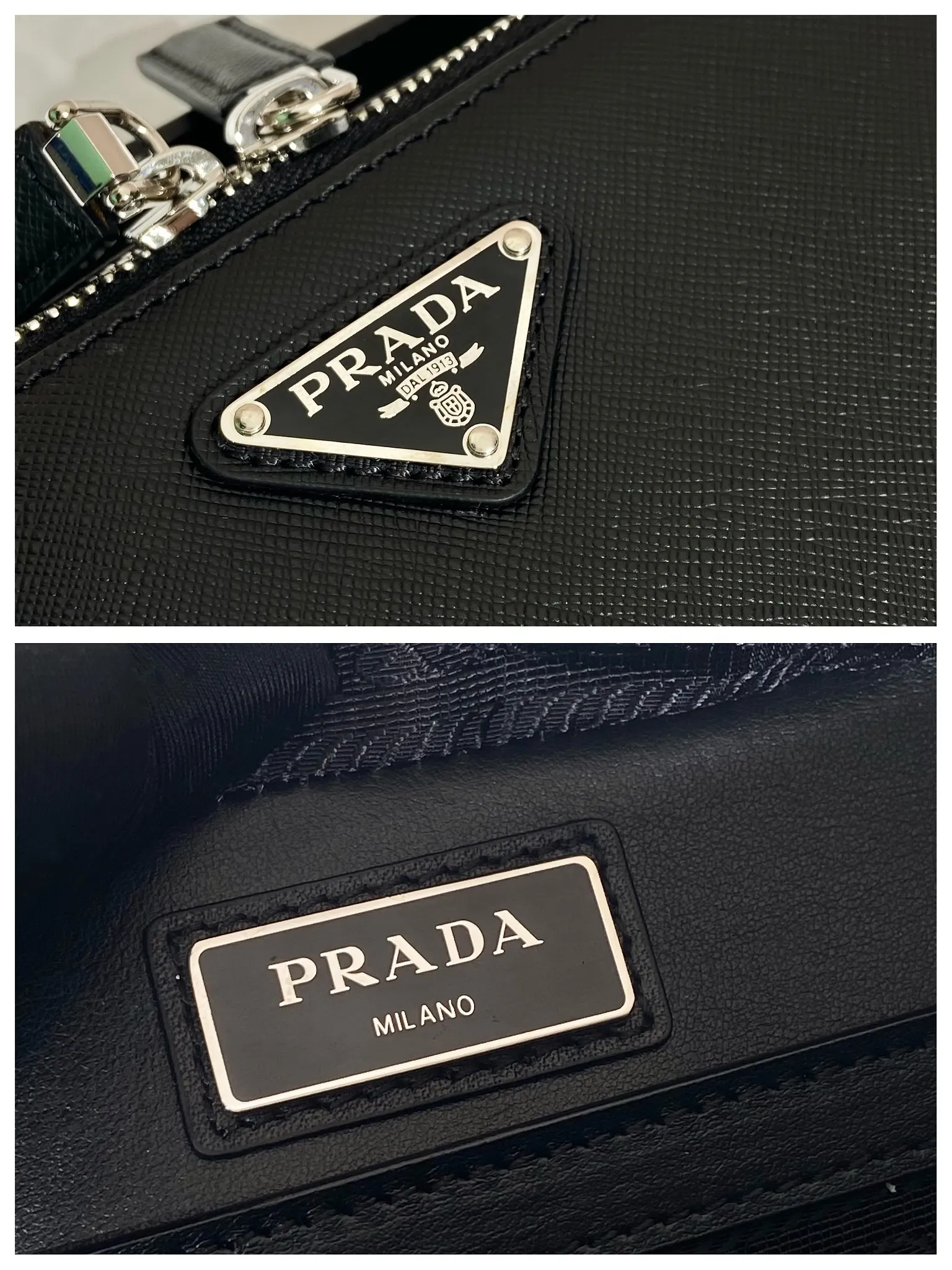 💰1640🎉Upgrade Board🎉2VH069🎉🎉 This Brique handbag is made of Saffiano leather, and its simple lines highlight a striking style. The iconic Saffiano leather material is synonymous with luxury and a status symbol of traditional Italian leather goods manufacturing craftsmanship. This handbag has an elegant design, equipped with handles and a detachable long nylon shoulder strap, which is more simple and elegant. Get it now🎉🎉 Length 22x Height 16x Bottom 6cm