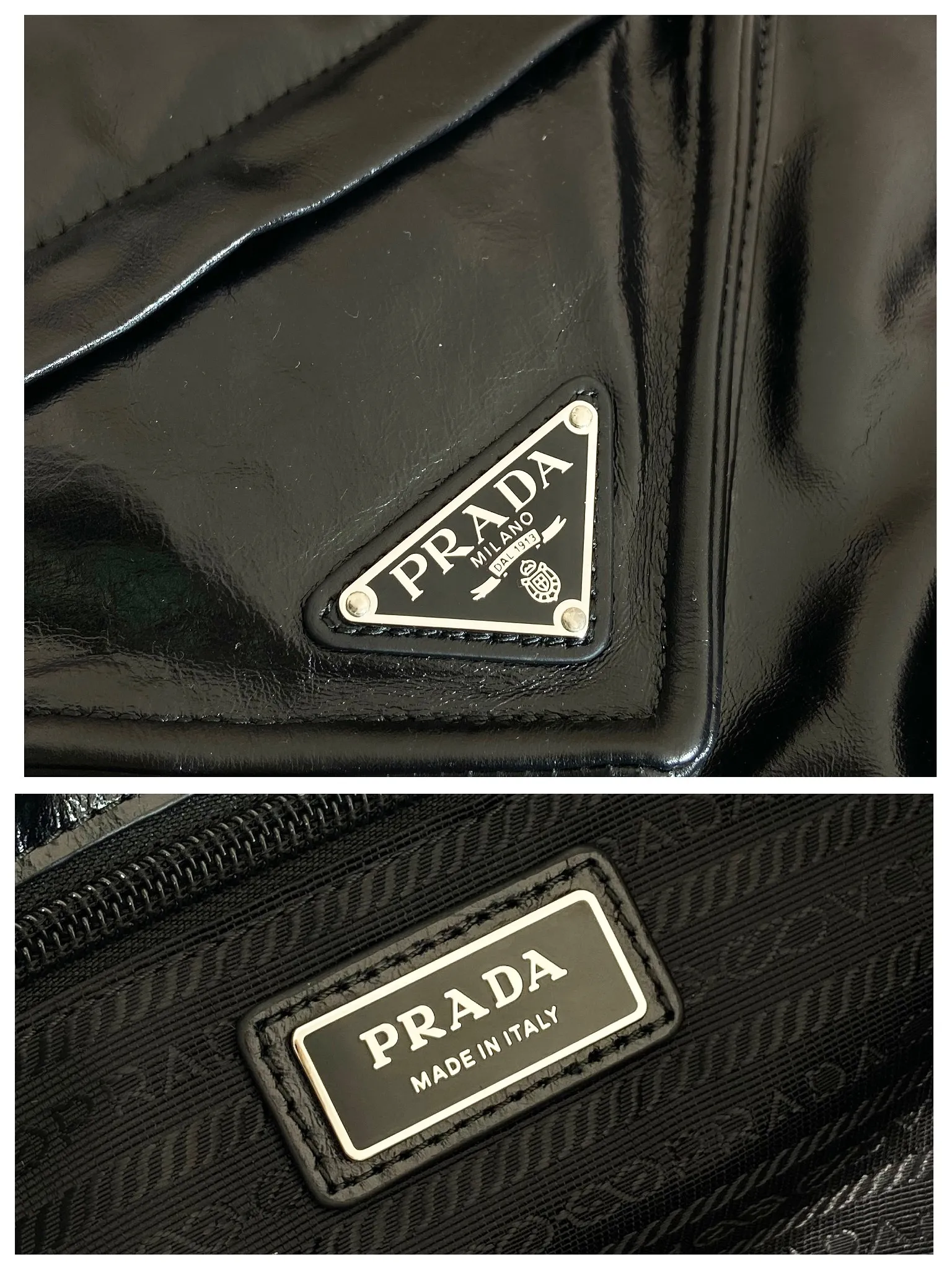 💰2360🎉New tote bag🎉2VG120 oil wax leather🎉🎉 This tote bag is made of imported oil wax leather, has ample capacity, is equipped with adjustable handles, and has a unique large diagonal utility pocket, surrounding a triangular middle pocket, embellished with an enameled triangular metal logo. The contrast between shape and material is fully demonstrated, adding a stylish casual charm to this accessory. Babies, hurry up and get it! Worth owning🎉🎉 Length 31.5x Height 42.5x Bottom 16cm🎉🎉🎉👏👏👏