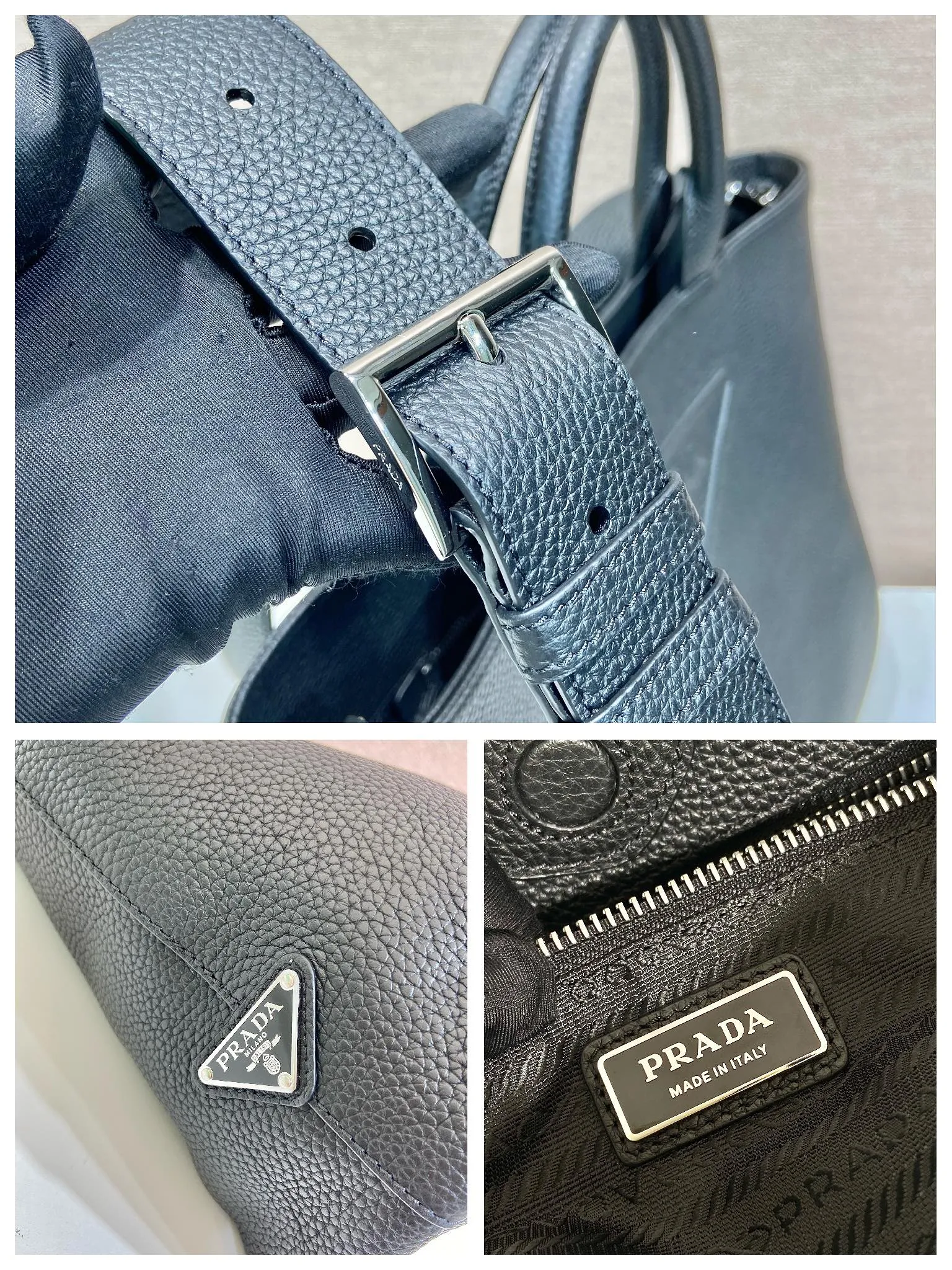 💰1900🎉New tote bag🎉2VG109🎉🎉 This soft tote bag interprets the versatile simple design. The main body is wrapped in a triangle with the engraved logo, subtly decorating the body of the bag. Adjustable long leather shoulder strap, spacious interior zipped pocket. The functionality must be strong, and the upper body effect is cool and casual🎉🎉Affordable for short business trips/daily use👏 Length 39x Height 35x Bottom 14cm🎉🎉🎉🍊🍊🍊