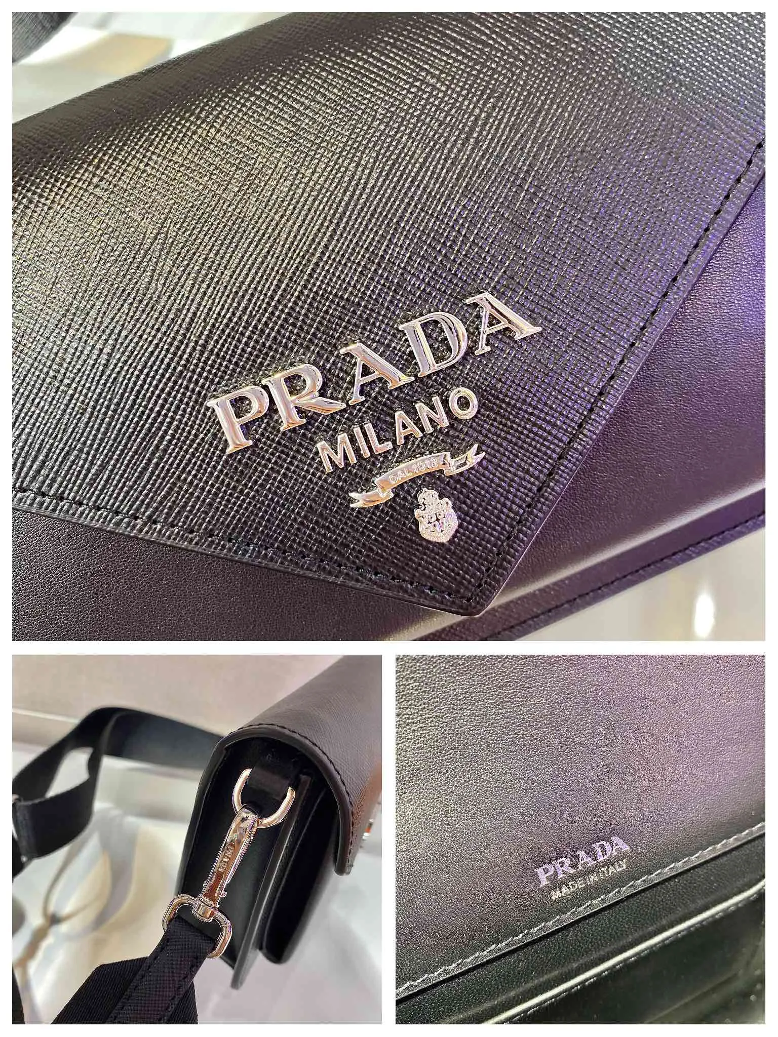💰1320🎉New three-in-one🎉1BP40👏👏 This mini envelope bag is equipped with a front flap, and the iconic lettering logo is embellished on the front, making the brand style clearly visible. The magnetic buckle closure design is classic, and the shoulder strap allows it to be transformed into a crossbody bag or a shoulder bag. It is versatile and can be used as a handbag. It is lined in soft sheepskin and equipped with a small pocket with a removable mirror. The design is quite thoughtful. Simple and fashionable, babies, hurry up and get it🎉🎉🎉👏👏👏👏 Length 20x Height 12x Bottom 4cm