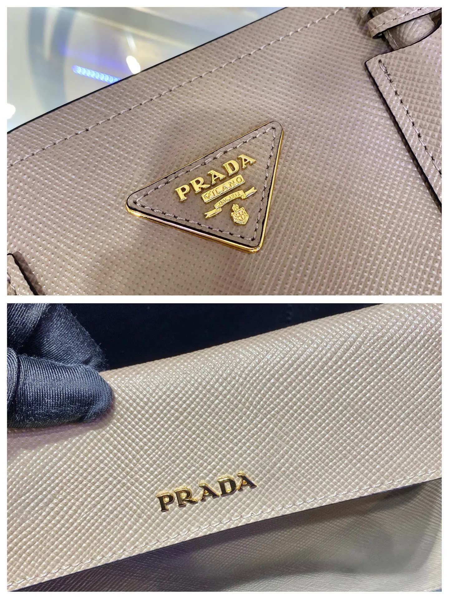 💰2040, P’s classic model 1BG775, new colors have arrived [color][color][color], fully upgraded, using imported thick cross-grain cow + contrasting calf leather inside, top brushed hardware, color matching handle, 175 OEM code, a timeless shopping bag [naughty][naughty][naughty], fashionable and generous, length 33x height 24.5x bottom 14cm
