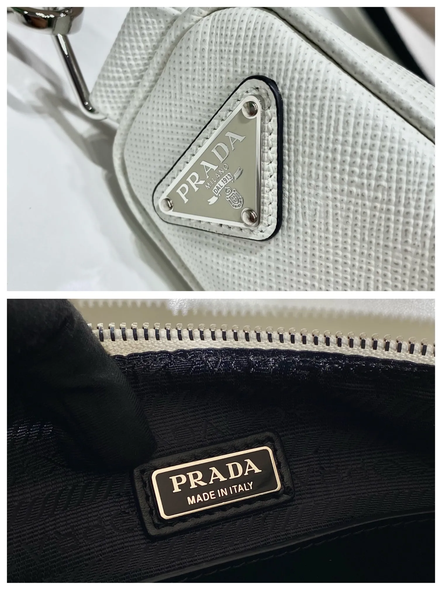 💰1520🎉Embroidered webbing triangle bag🎉2VH155🎉🎉 This triangle bag captures the symbolic geometric shape of the P family. It is made of the brand's iconic Saffiano leather, showing unique cross-parallel features and a large embossed triangle logo. My favorite is this webbing embroidered shoulder strap😘It can be detached to match other bags. The capacity is very large and the feel must be soft👏👏Universal model for men and women🎉🎉, perfect, hurry up and get it🎉🎉 Length 28x Height 18x ​​Bottom 11cm🎉🎉🎉👏👏👏