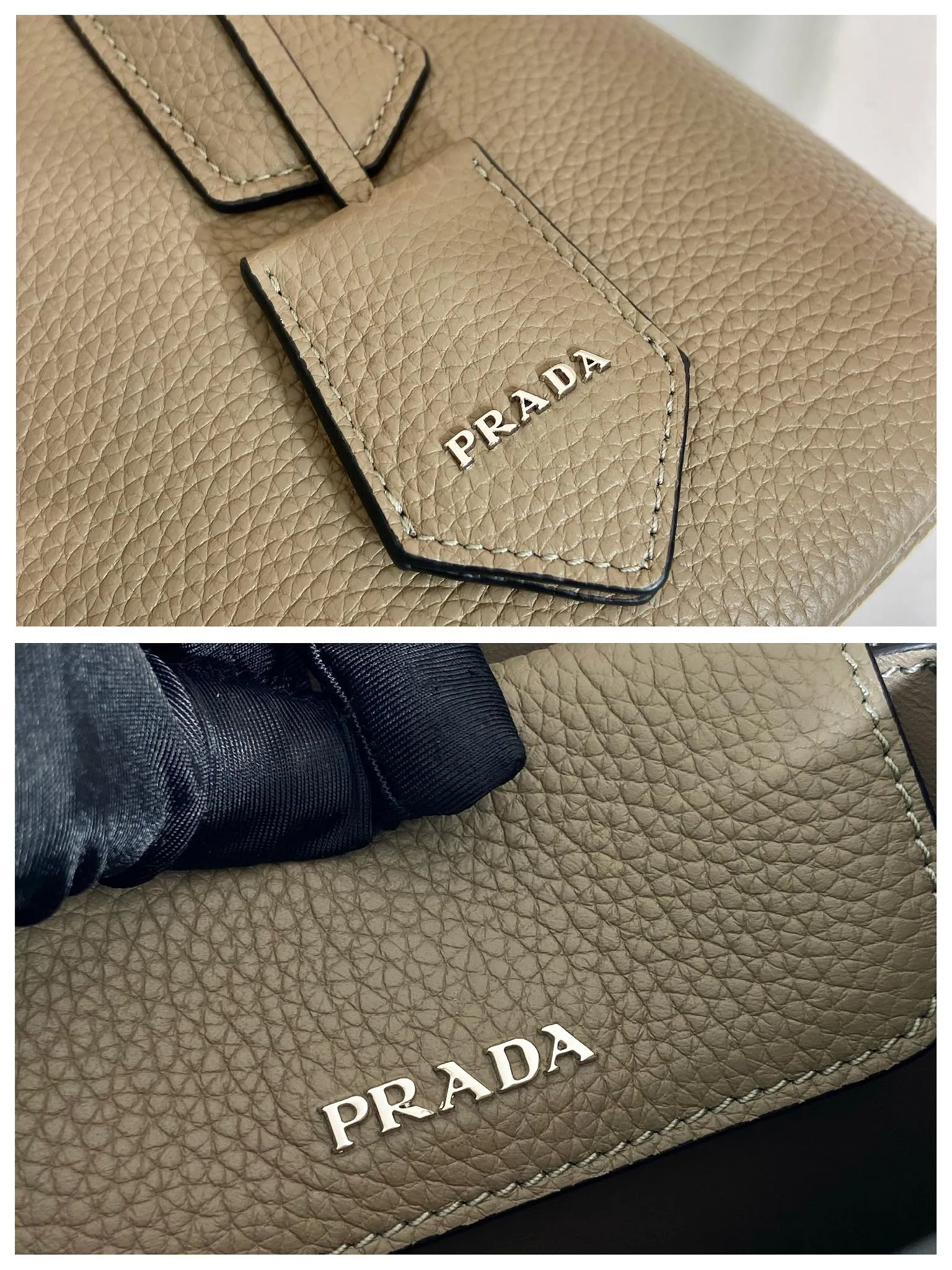 💰1900🎉New shopping bag🎉1BG443 deerskin pattern🎉🎉 This Double handbag is presented in a novel mini version, combining functionality and exquisite style. It is made of imported cowhide and deerskin texture new material, with imported lambskin inside. It feels super soft, top-grade hardware, and the detachable shoulder strap is suitable for shoulder or cross-body wear. Simple and elegant, if you like babies, hurry up and get it🎉🎉 Length 25x Height 18.5x Bottom 12.5cm🎉🎉🎉👏👏👏
