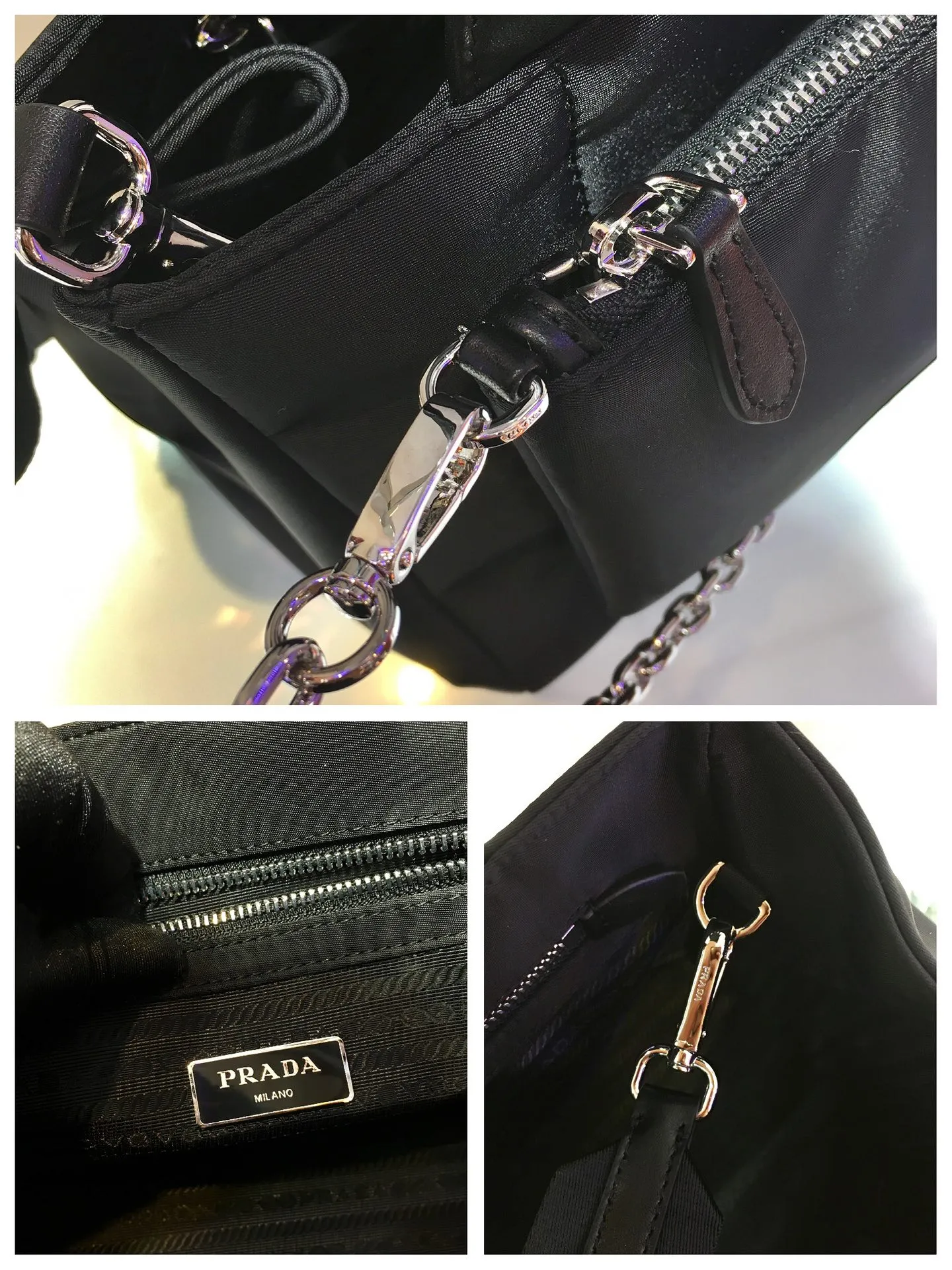 💰1100🎉New twin bag🎉1BG364, this nylon twin bag is composed of 2 bags😘😘, the front handbag can be detached and transformed into an Iron Hobo, and can also be used as a handbag, functional Very strong sex, one pack can be used in many ways, and can be exchanged for different occasions and different clothes at any time🙊🙊The upper body effect is beautiful😘😘, it is exactly what modern trendy Internet celebrities need, it is worth having😘😘, hurry up and get it🙊🙊 Large: length 28x height 19x bottom 14.5cm Small: length 22x height 13cm