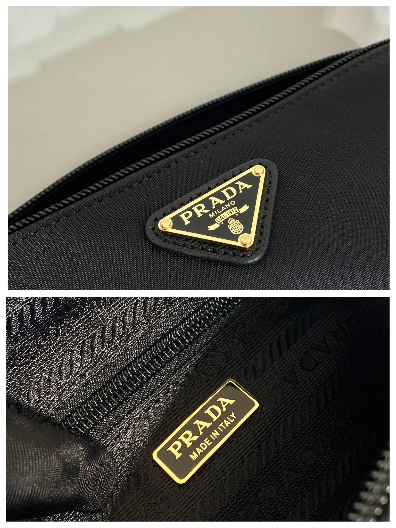 💰560🎉New handbag🎉1NS693 white hardware🎉🎉 This handbag is made of imported nylon fabric. The white triangle logo embellishes simple lines. The bag opens to reveal a zippered inner pocket. Detachable leather wristband, suitable for both men and women, lightweight and practical, and a popular style that will never go out of style🎉🎉 Length 20x Height 11.5x Base 9cm🎉🎉🎉👏👏👏