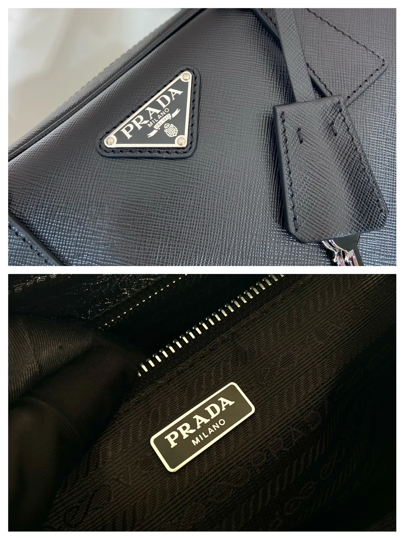 💰1660🎉New long handle second-hand bag🎉1BA428 new product🎉 This double handle handbag is made of imported saffiano cowhide and incorporates unique style elements to subvert people's traditional perception of luxury goods. It adds a unique charm between practical design embellishments and exquisite details. It has large capacity and practicality. It is also a treasure item. It is a timeless hot style. 🎉 🎉 Length 30x Height 17x Bottom 7cm