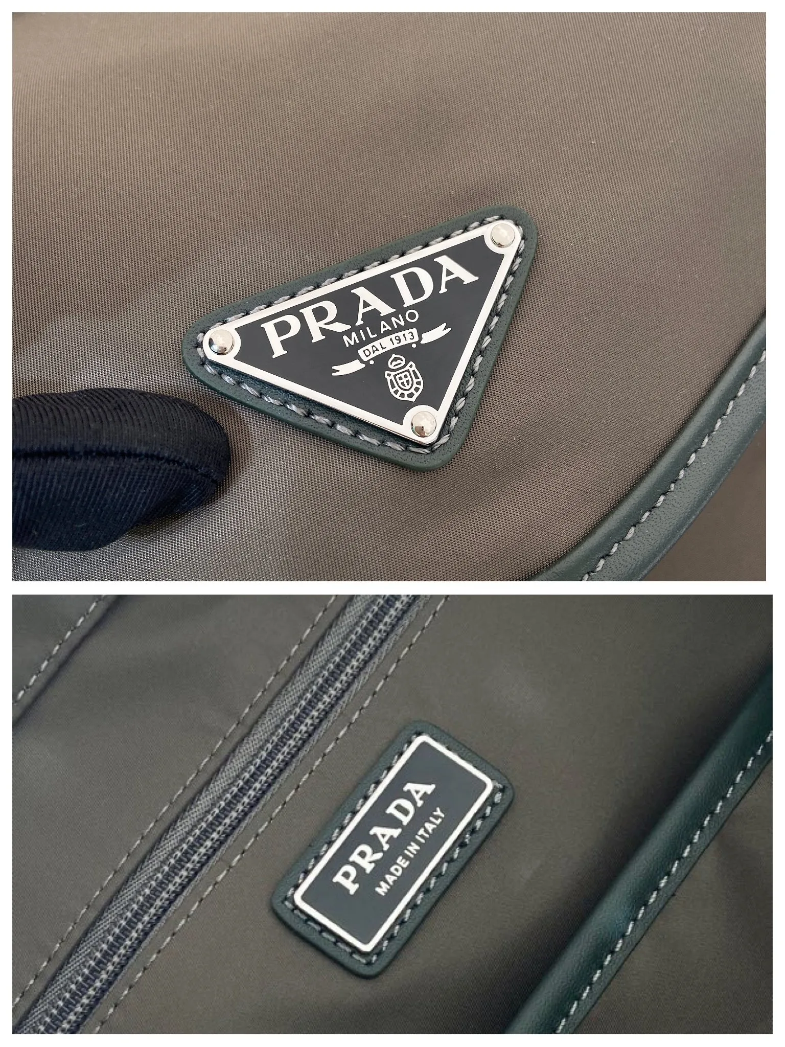 💰1700🎉New catwalk model🎉2VZ108A shoulder bag/shoulder bag🎉🎉 This catwalk style backpack is made of imported nylon fabric, calfskin and top-grade hardware. It has a front buckle/flap and 2 pocket design. It is equipped with a detachable nylon shoulder strap. The back can be carried on both shoulders and inserted into a trolley case. It has many compartments and a lot of space. It is no problem for daily carrying and business trips. It is fashionable and practical. Get it now. Handsome guys👏👏 38cm long, 45cm tall and 18cm tall🎉🎉🎉👏👏👏