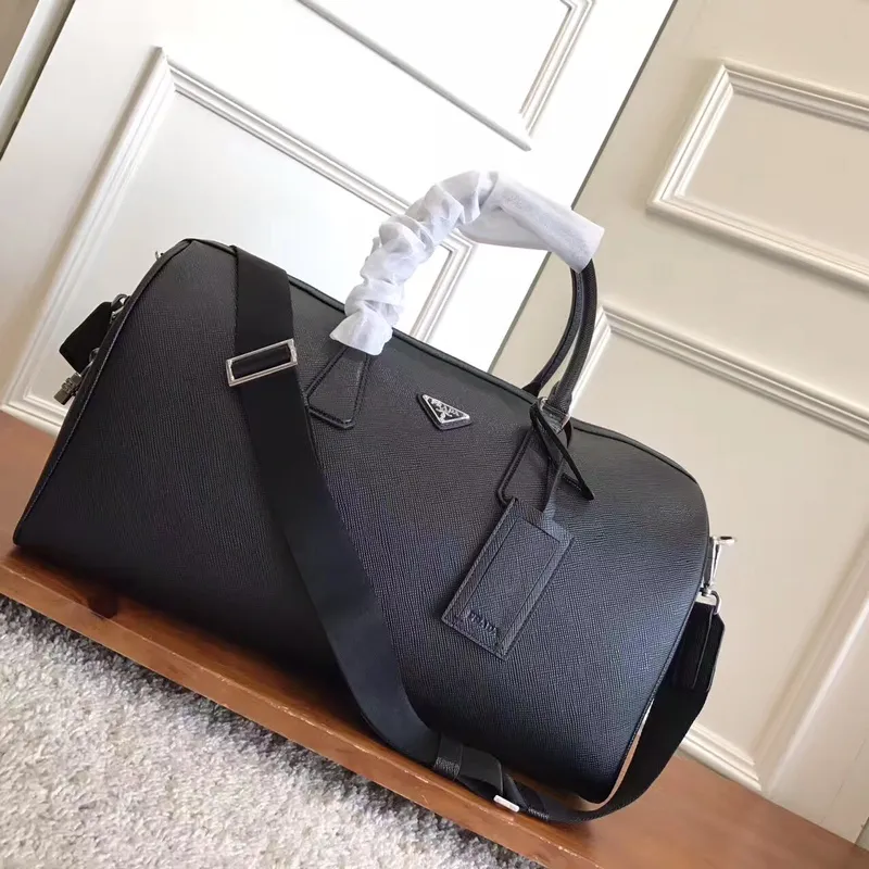 💰2140, a new travel bag from the P family, 372 [Rose] [Rose], top quality, color matching, made of imported cross-grain cowhide, with many grids, a must-have for traveling far away, length 45.5x height 25x bottom 17cm