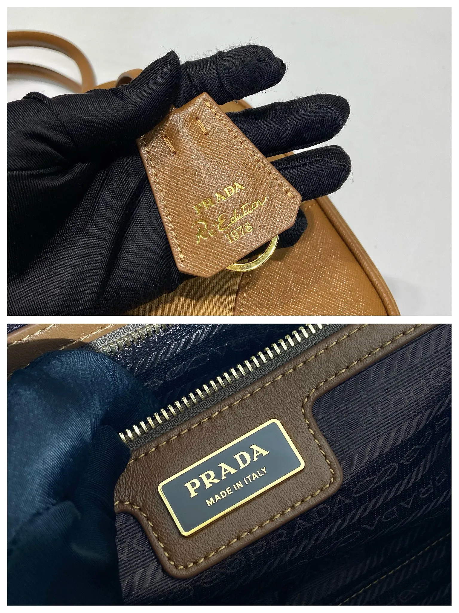 💰1460🎉New second-hand bag🎉1BB115 medium size🎉🎉 This double handle handbag is made of regenerated nylon, incorporating unique style elements and exquisite Saffiano leather details, completely subverting people's traditional perception of luxury goods. Practical design embellishments and exquisite details add a unique charm. Large capacity, practical and elegant👏Another popular style that will never go out of style🎉🎉 Length 30x Height 17.5x Base 9cm👏👏👏🎉🎉🎉