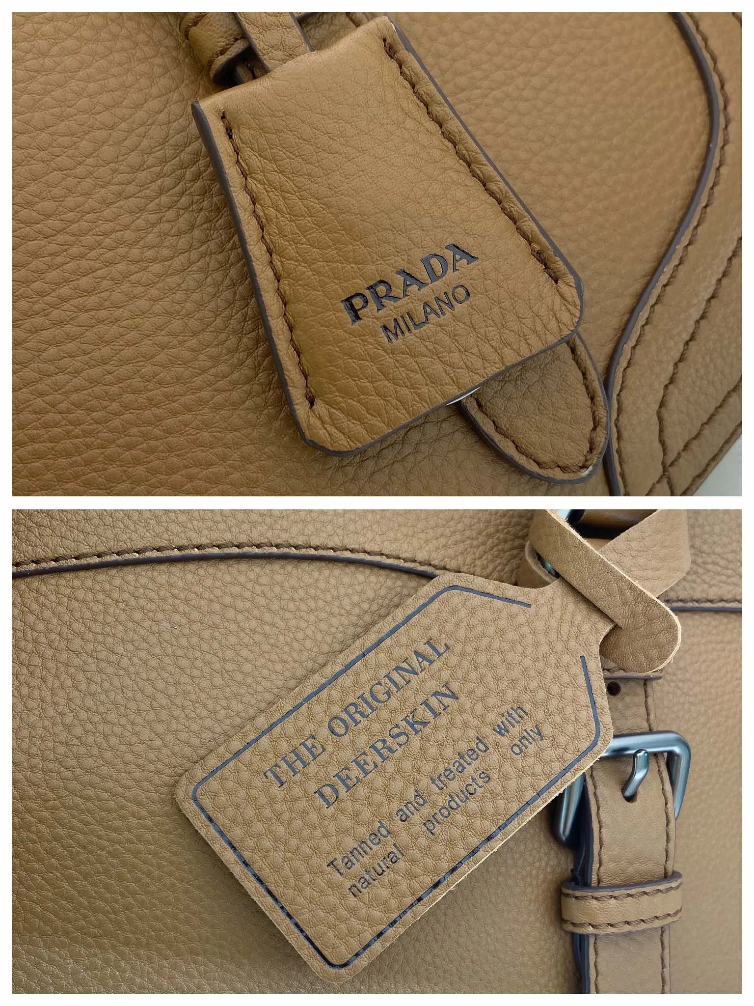 🎉New🎉1BG604🎉🎉 This simple, versatile style is made from richly textured irregular-grain leather and comes with a detachable shoulder strap, allowing the accessory to be worn in different ways. Leather handles, detachable key ring, embossed logo on the front, zipper closure, logo-printed nylon lining, two pockets, one of which is zippered, large capacity and can be carried by hand/crossbody/shoulder. Hurry up and get it, it’s another popular style that will never go out of style🎉🎉 Length 35x Height 22x Bottom 11cm🎉🎉🎉💰💰💰