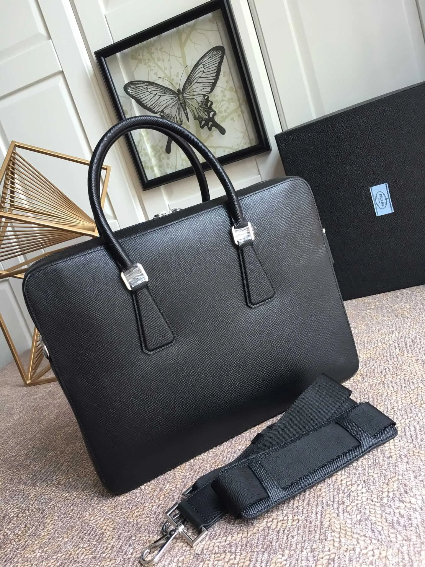 💰2140, Pjiajia's latest men's bag 0366B, black, 👻👻👻, synchronized with counters, top quality, made of top imported cross-grain cowhide, full leather inside and outside, 175 OEM code, length 36.5X height 28cm, fully upgraded,