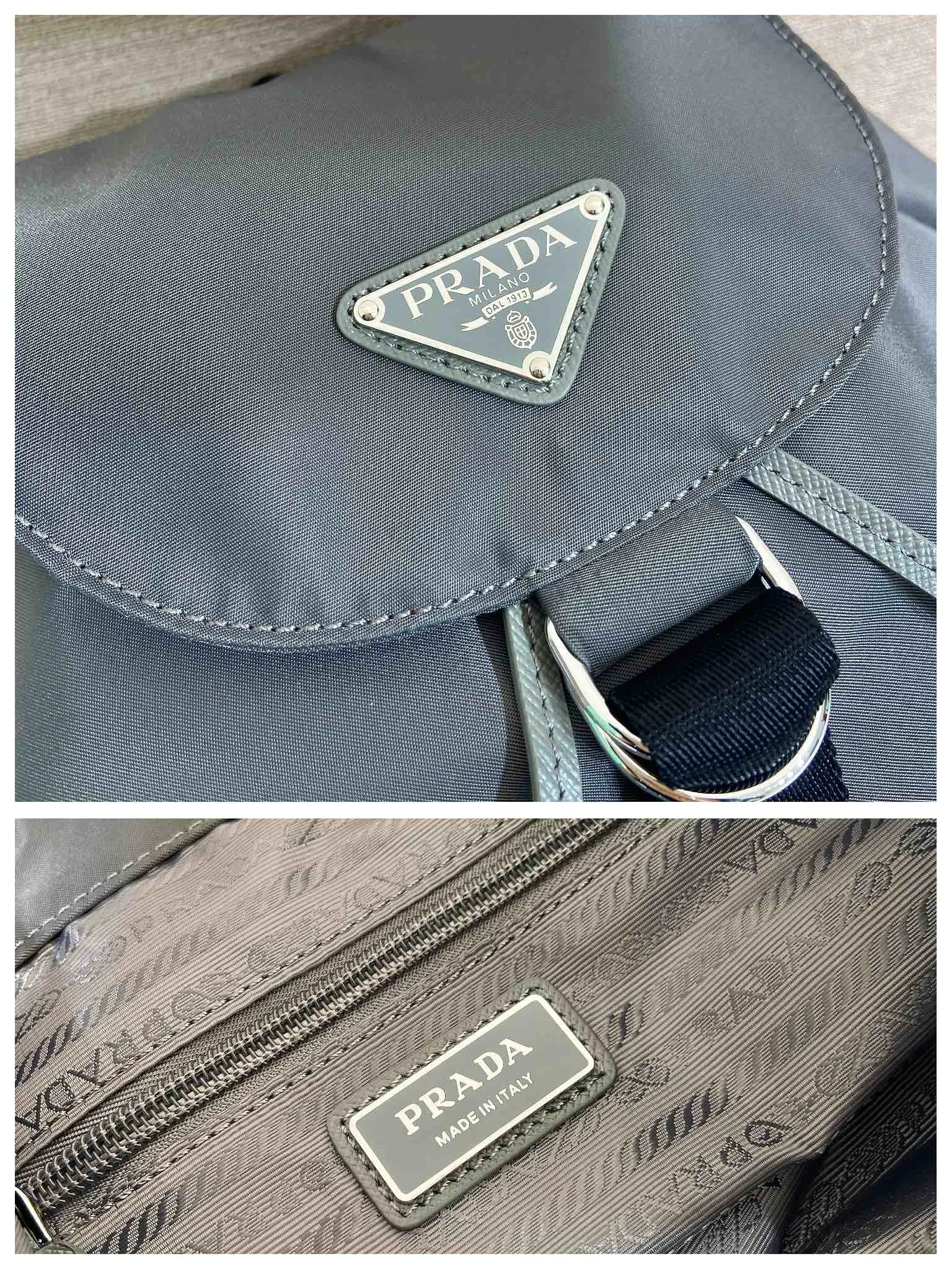 💰1120🎉New product🎉1BZ0197 backpack🎉🎉 This backpack is made of imported nylon fabric and cross-grain cowhide. The only backpack does not have a portable design. It is very unique and has a casual flavor. It has a large capacity and space. The upper body effect is light, fashionable and practical. It is also a popular style that will never go out of style🎉🎉Babies, hurry up and get it🎉🎉 Length 25x Height 35x Bottom 15cm🎉🎉🎉💰💰💰