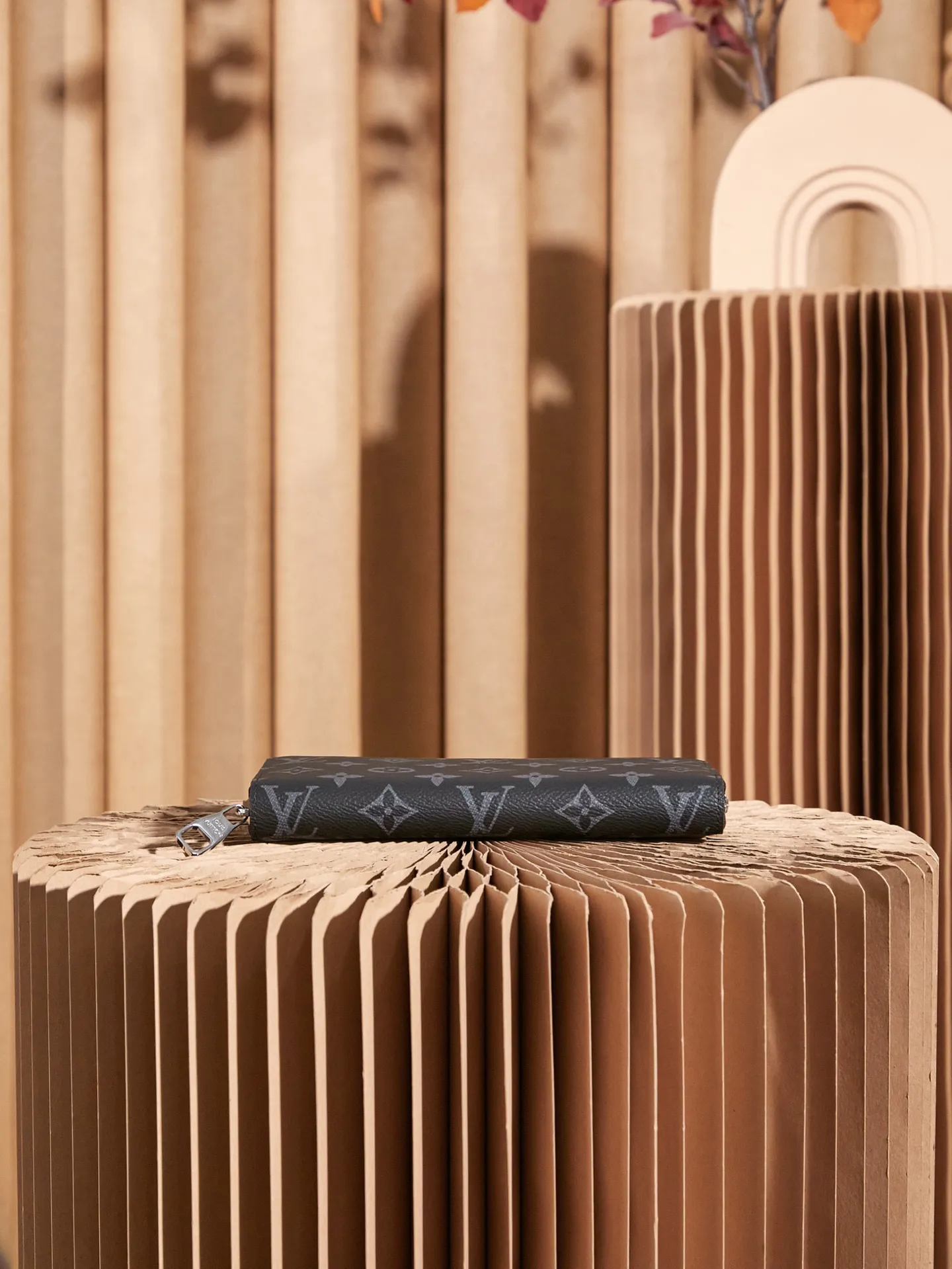 P¥300👉nfc dynamic chip version👈【Top inspection-free】M61694 black flower zipper wallet 60017 Work details: for reference