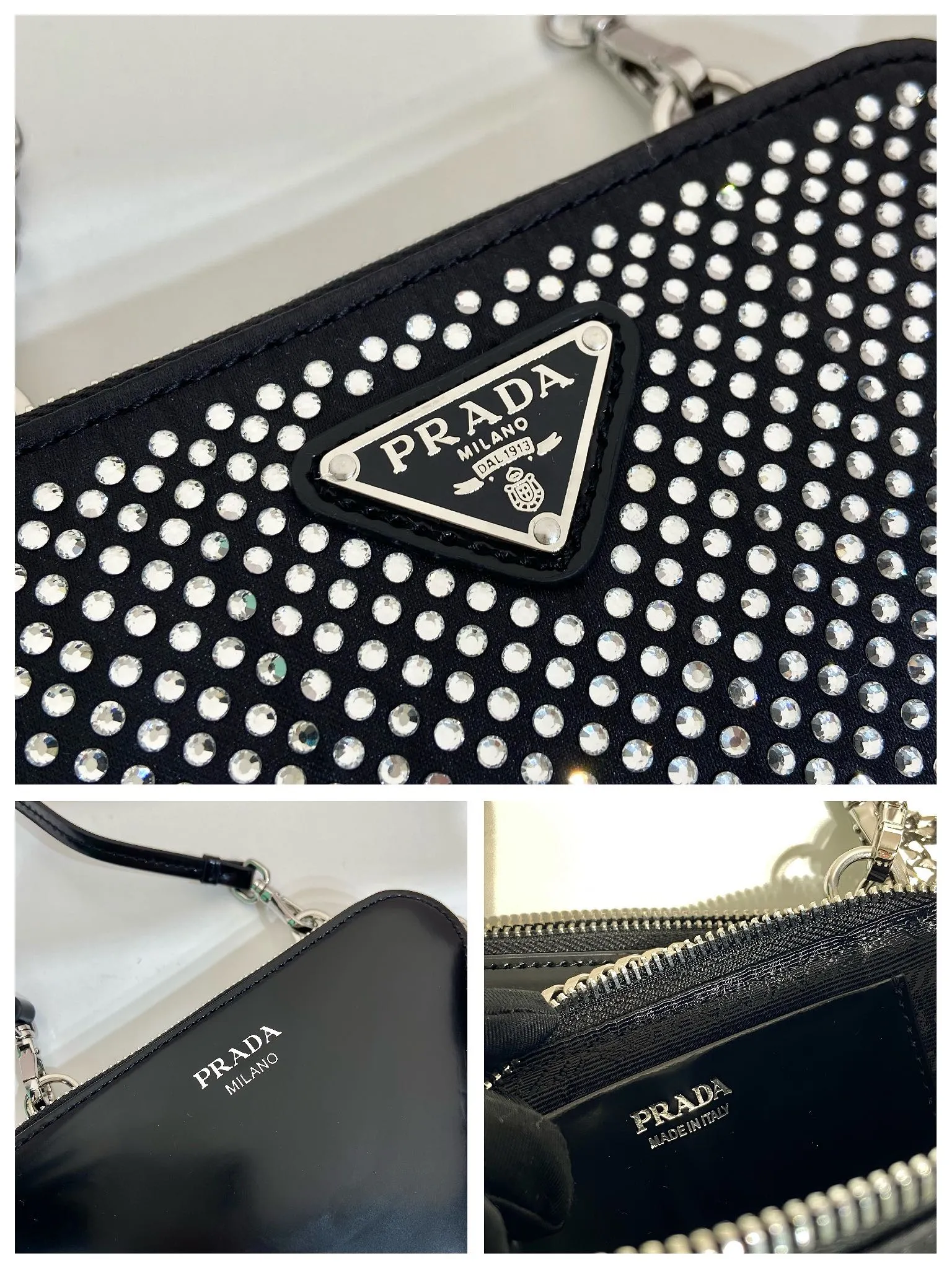 💰920🎉Gemini crystal triangle bag🎉1NR015 new product😘Crystal bag This two-in-one twin bag has a very unique design and can be disassembled into 2 bags🎉🎉. The body of the bag is made of imitation crystal, which is perfect🎉🎉. One can be carried by hand and the other can be worn as a crossbody. It can also be combined😘😘Another hot new product🎉 If you like babies, hurry up and get it🎉🎉 Length 15x height 10x bottom 5cm🎉🎉🎉👏👏👏